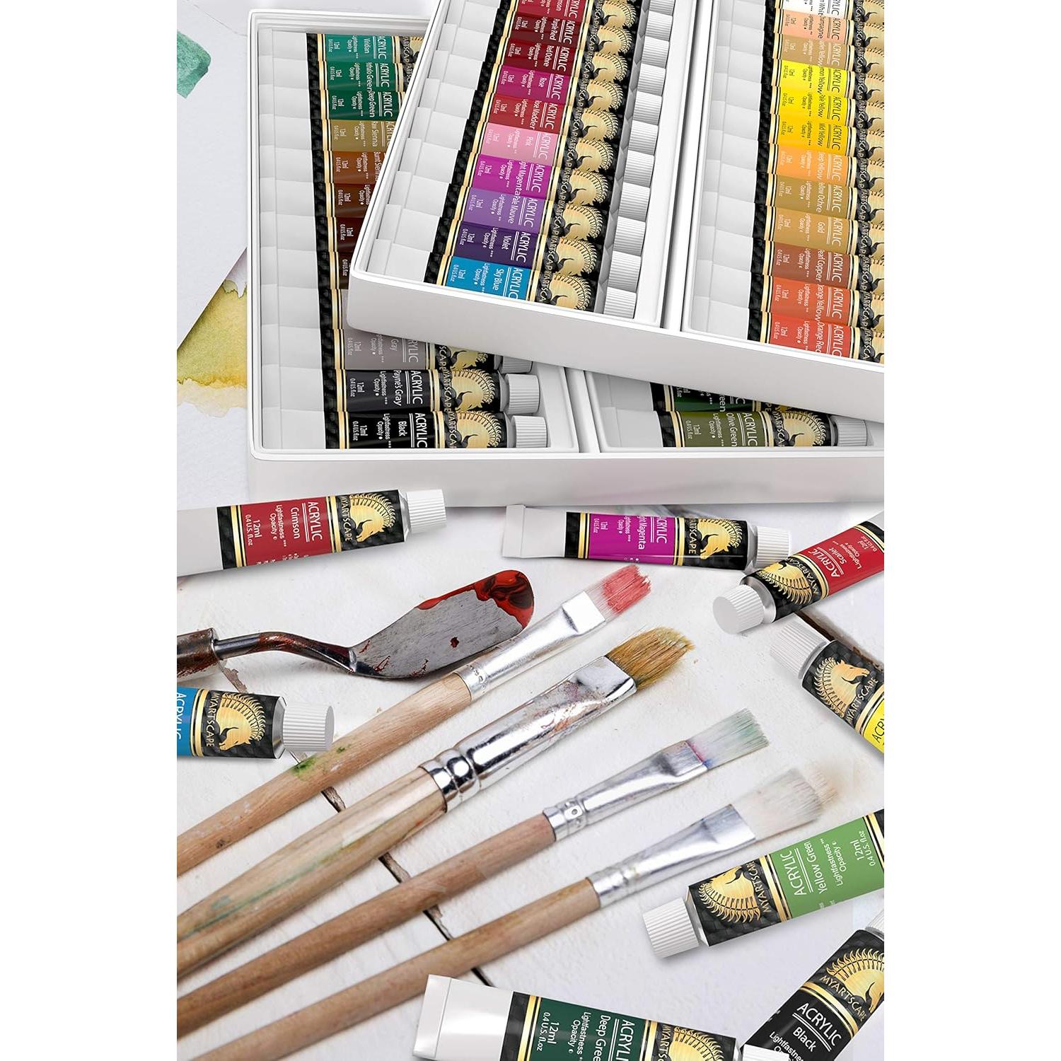 Juego de Pintura Acrílica MyArtscape 48 x 12ml - Colores Vibrantes