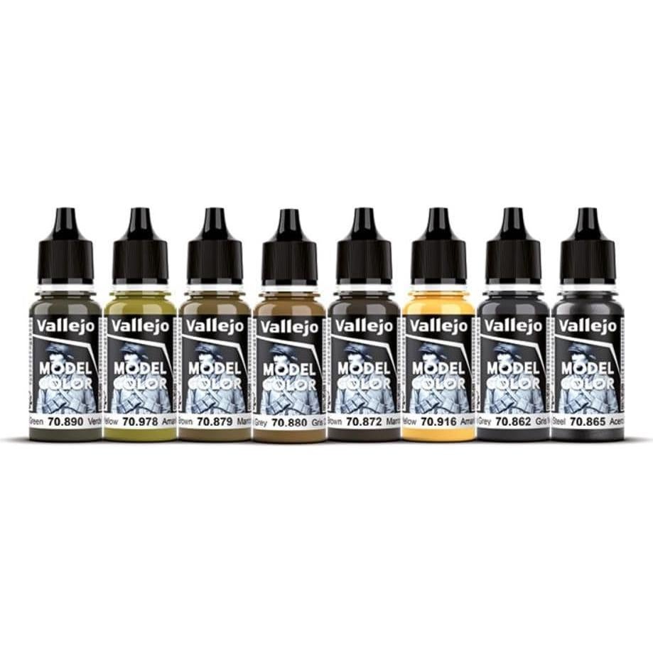 Set de Pinturas Acrílicas Vallejo Colores Panzer 8x18ml