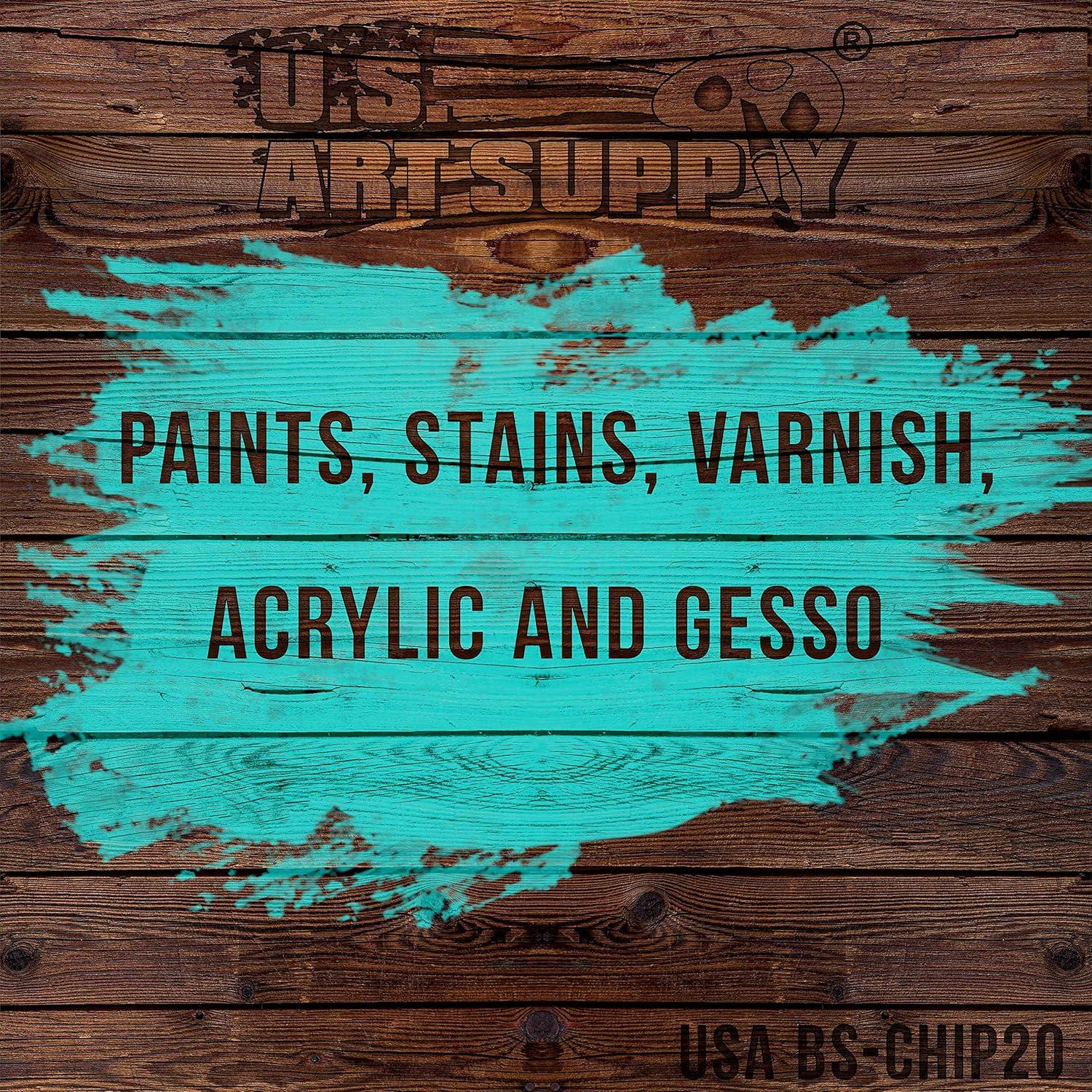 Paquete de 20 Pinceles de Pintura Suministro de Arte 3.81-5.08 cm