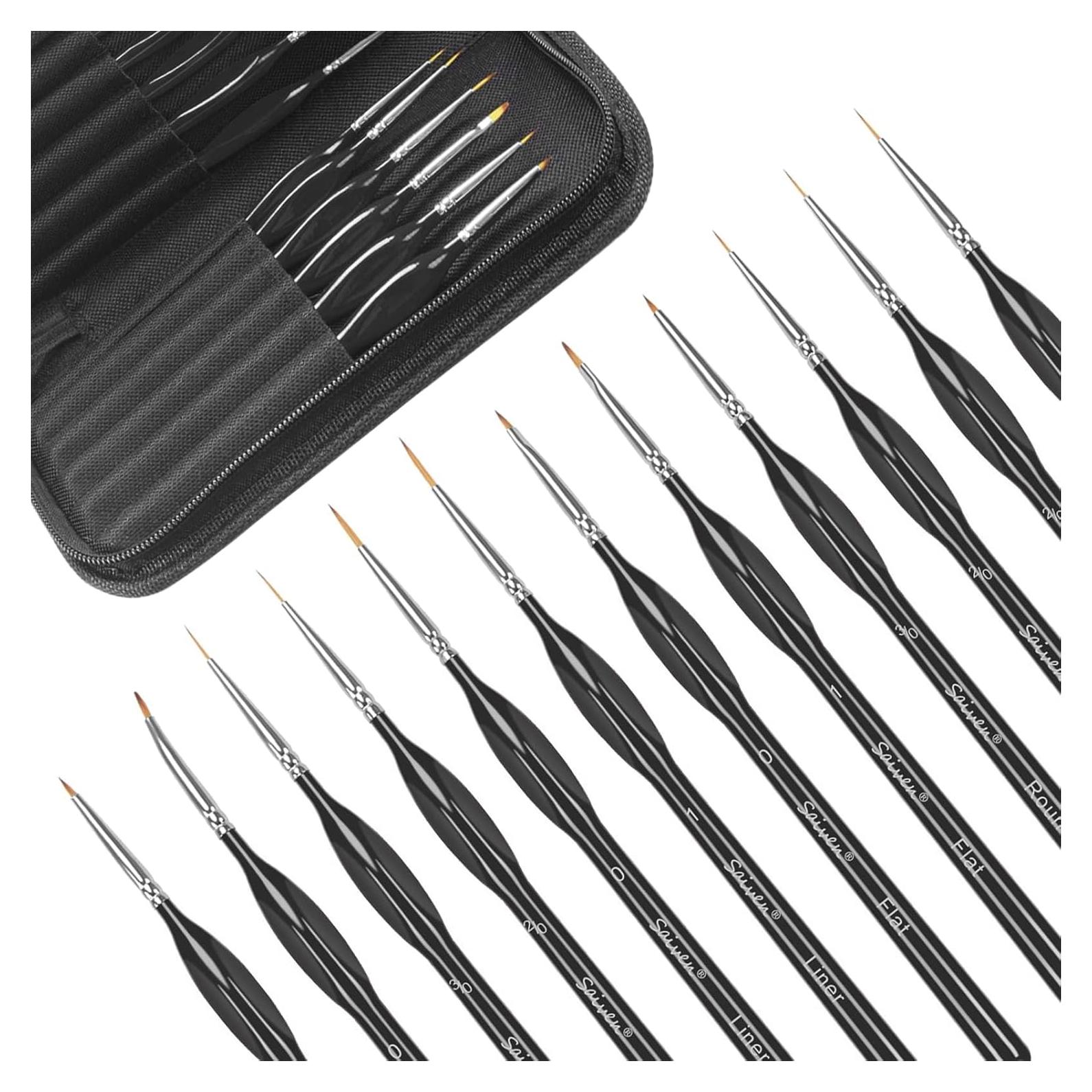 Juego de Pinceles Detallados SYCYKA 12 Piezas Mango Ergonómico