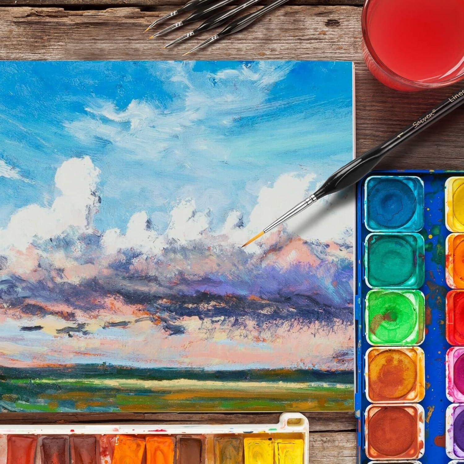 Juego de Pinceles Detallados SYCYKA 12 Piezas Mango Ergonómico