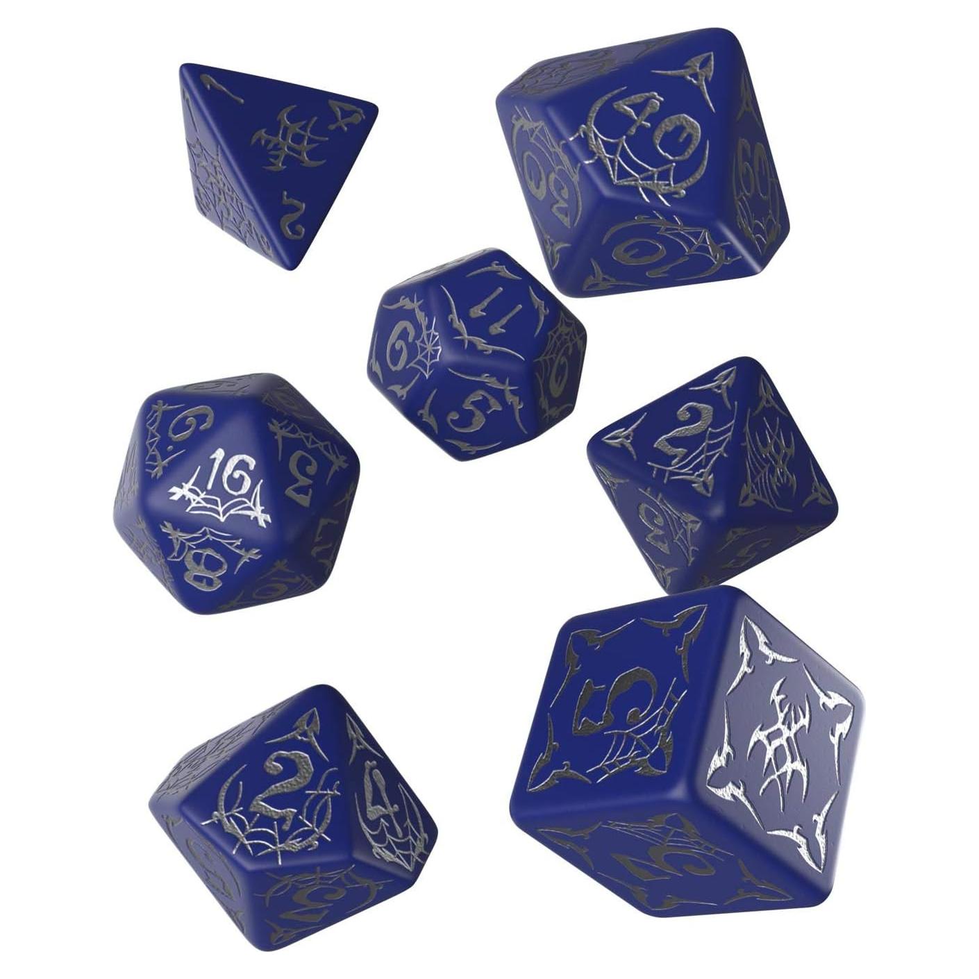 Set de Dados Ornamentados Q WORKSHOP Pathfinder Segunda Oscuridad 7 Piezas