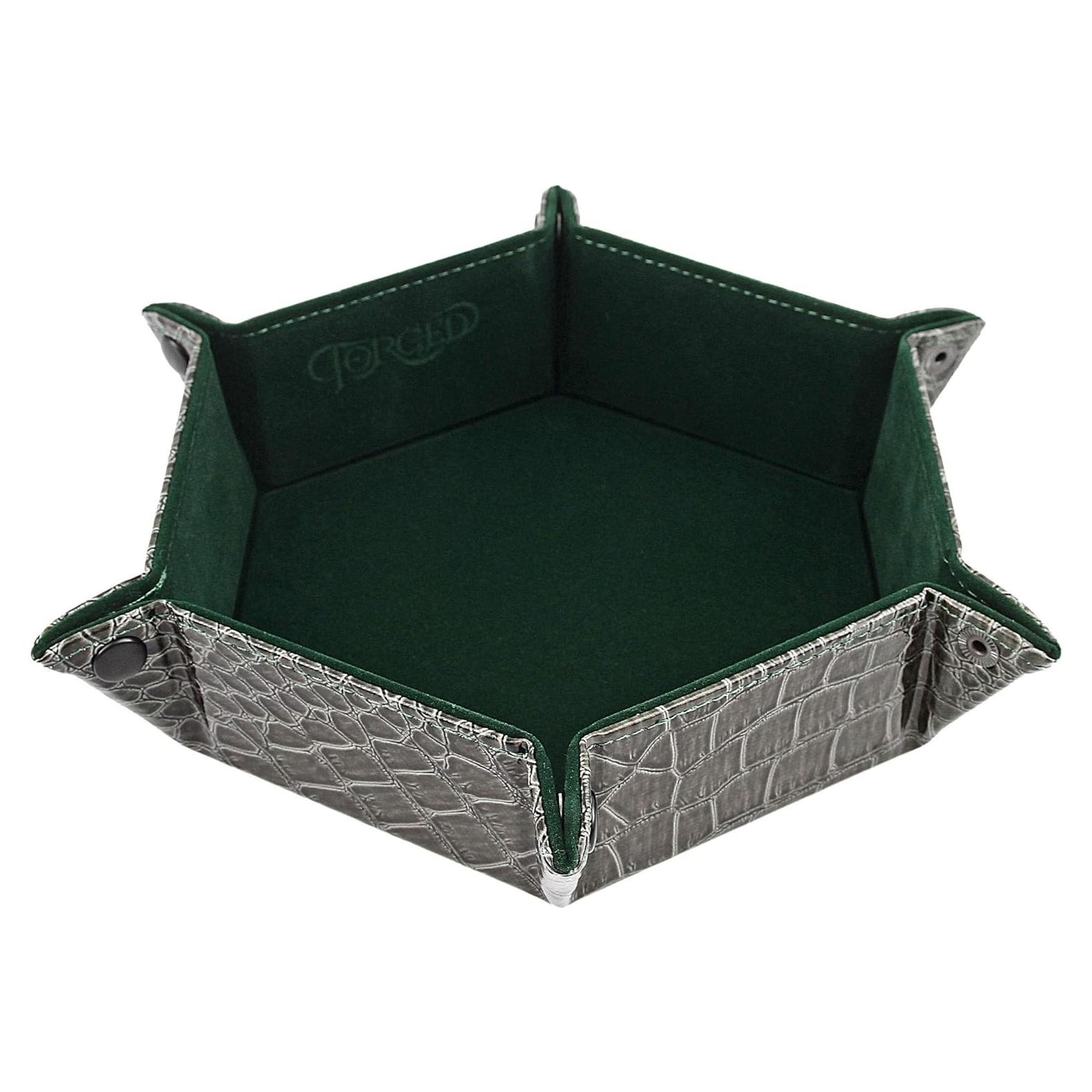 Bandeja de Dados Plegable Forged Dice Co. 16.5x5 cm Verde