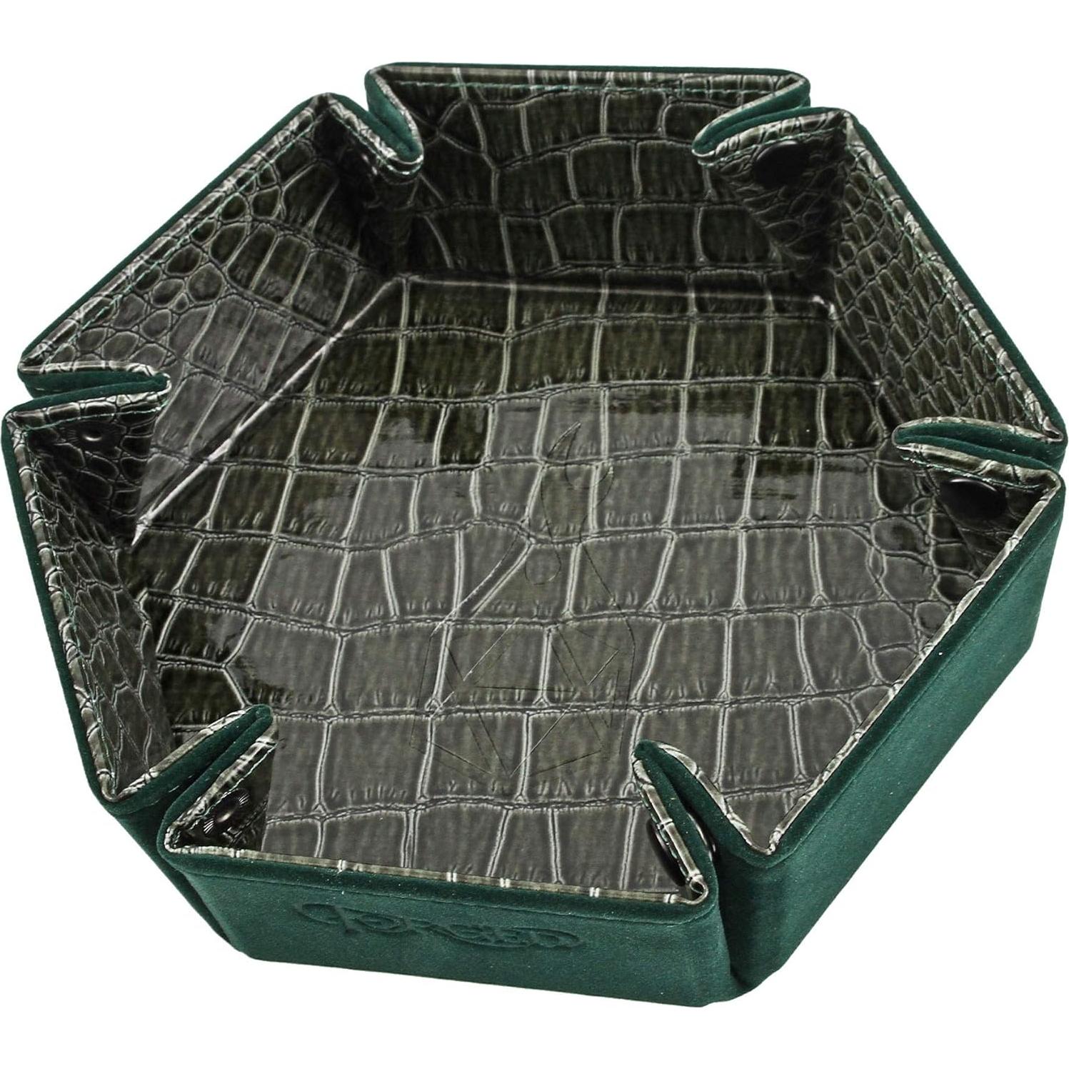 Bandeja de Dados Plegable Forged Dice Co. 16.5x5 cm Verde
