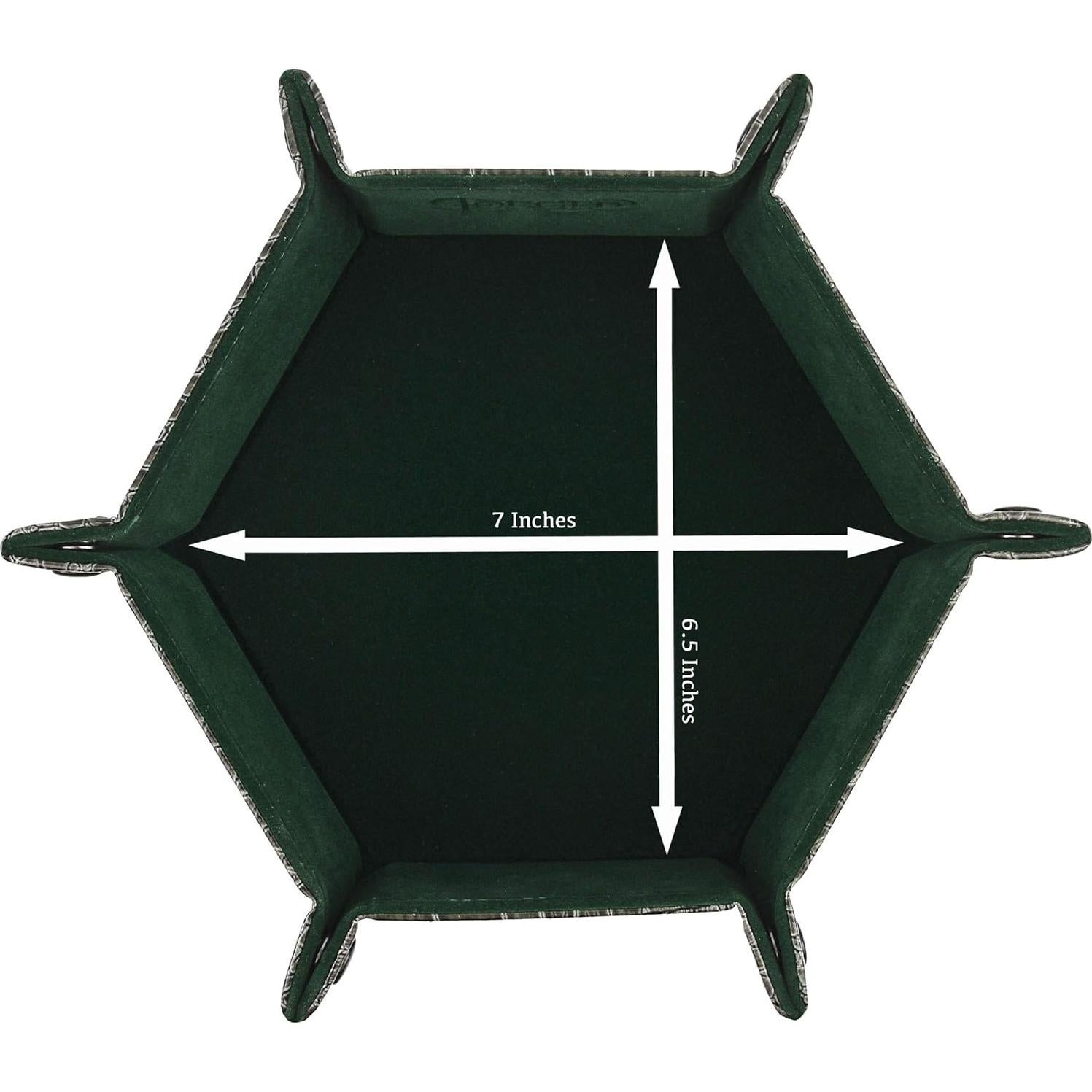 Bandeja de Dados Plegable Forged Dice Co. 16.5x5 cm Verde