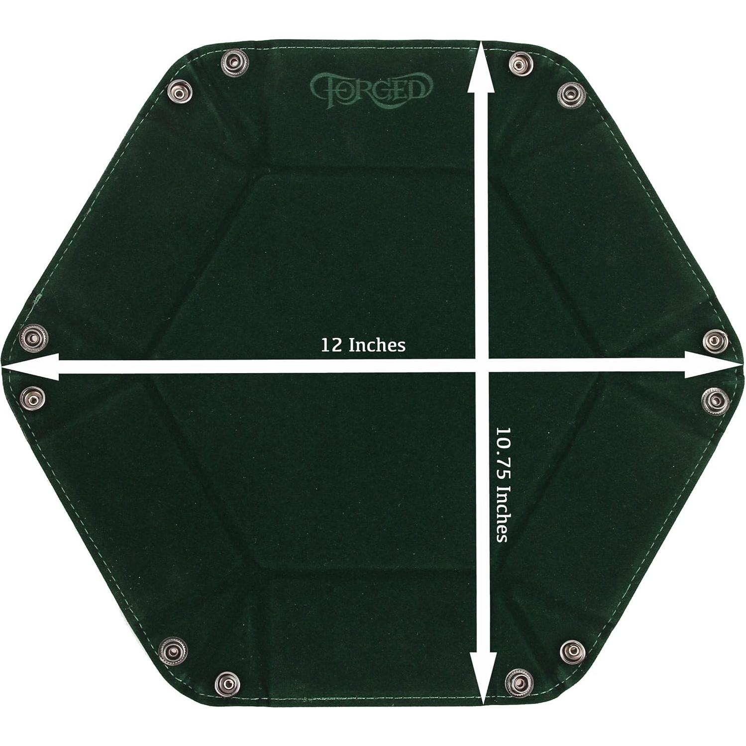 Bandeja de Dados Plegable Forged Dice Co. 16.5x5 cm Verde