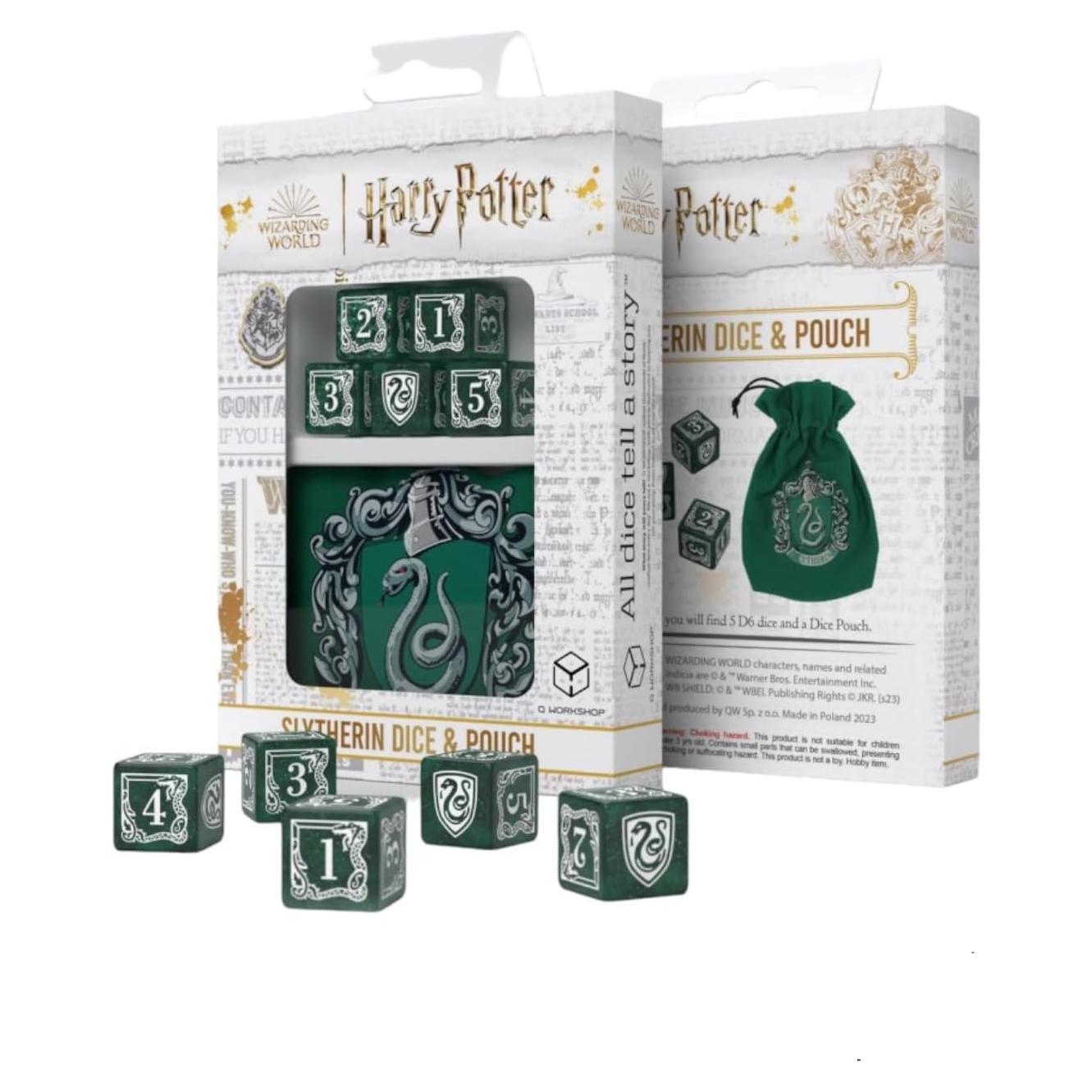 Juego de Dados y Bolsa Harry Potter Hufflepuff Q WORKSHOP