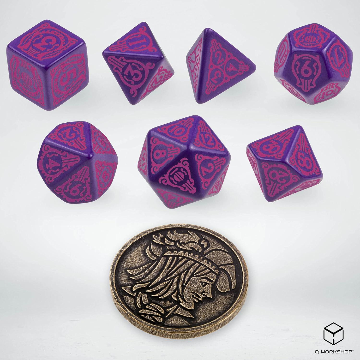 Conjunto de Dados RPG Q-Workshop Dandelion The Witcher 8 Piezas