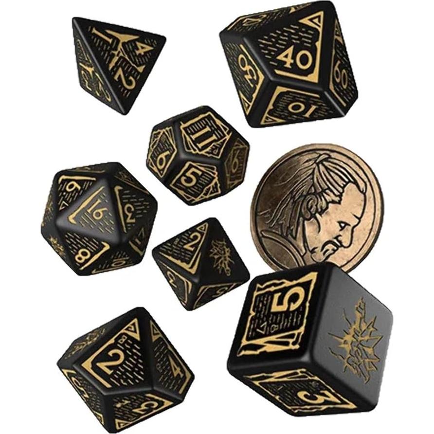 Juego de Dados The Witcher Q WORKSHOP Vesemir 8 Piezas