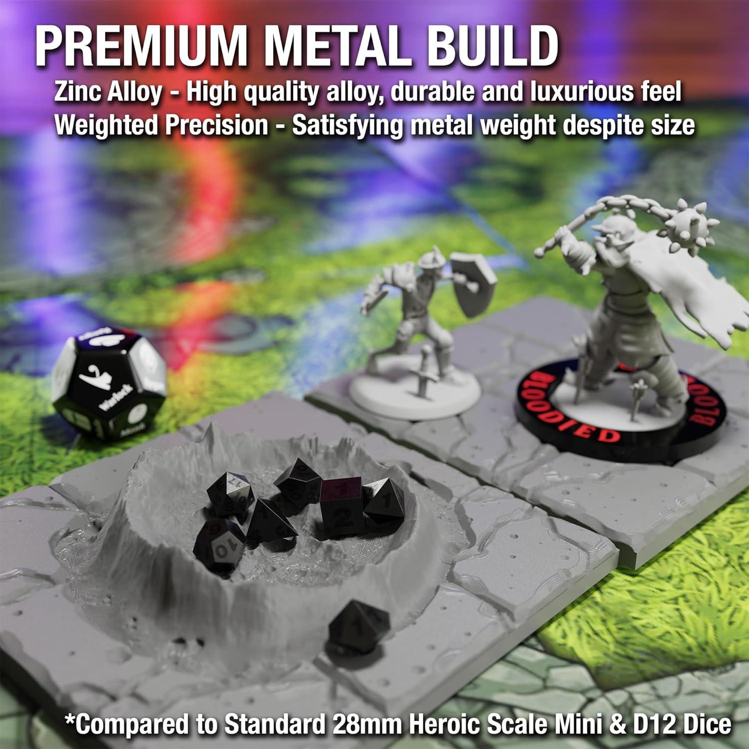 Set de 21 Dados Micro de Metal Citadel para Juegos de Rol