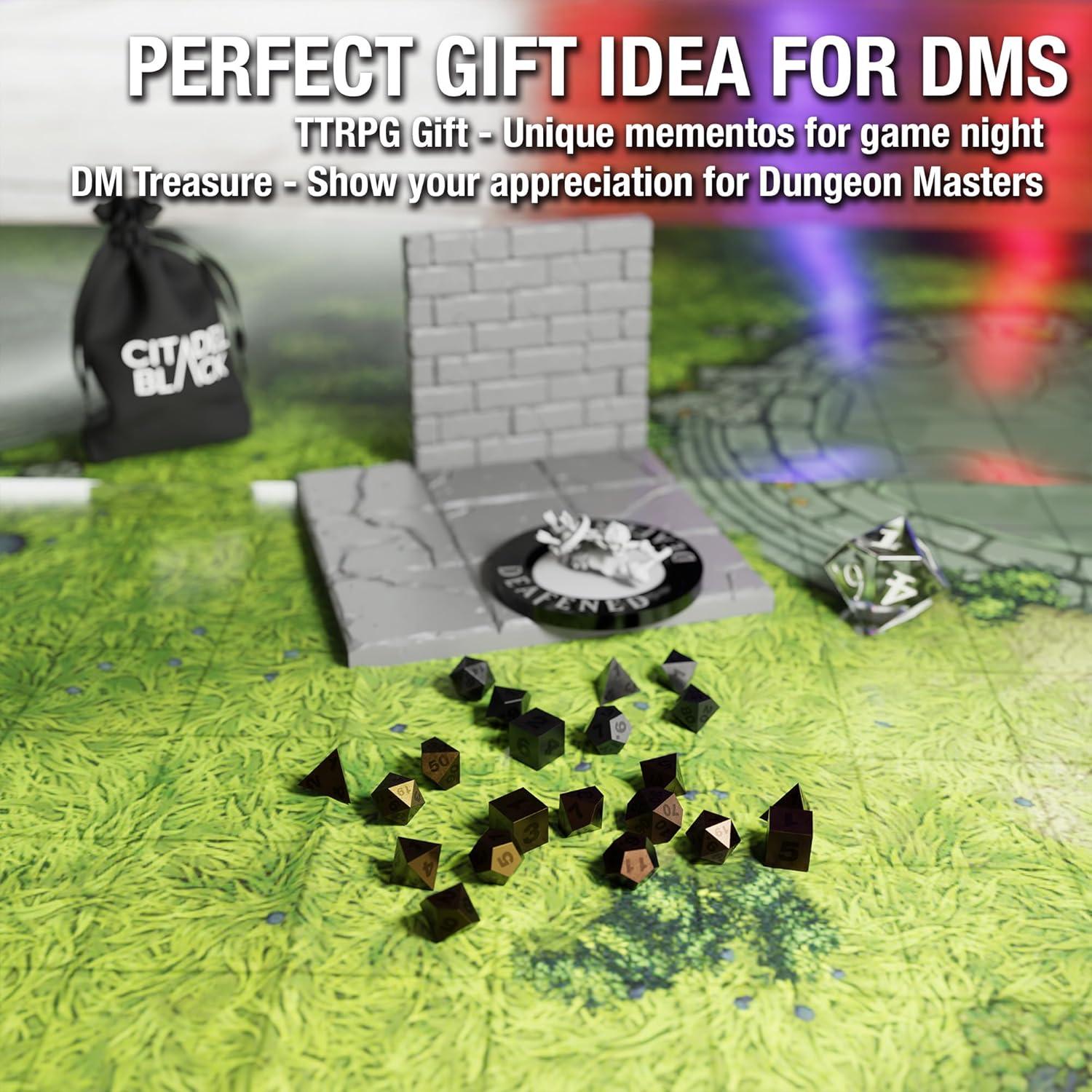 Set de 21 Dados Micro de Metal Citadel para Juegos de Rol