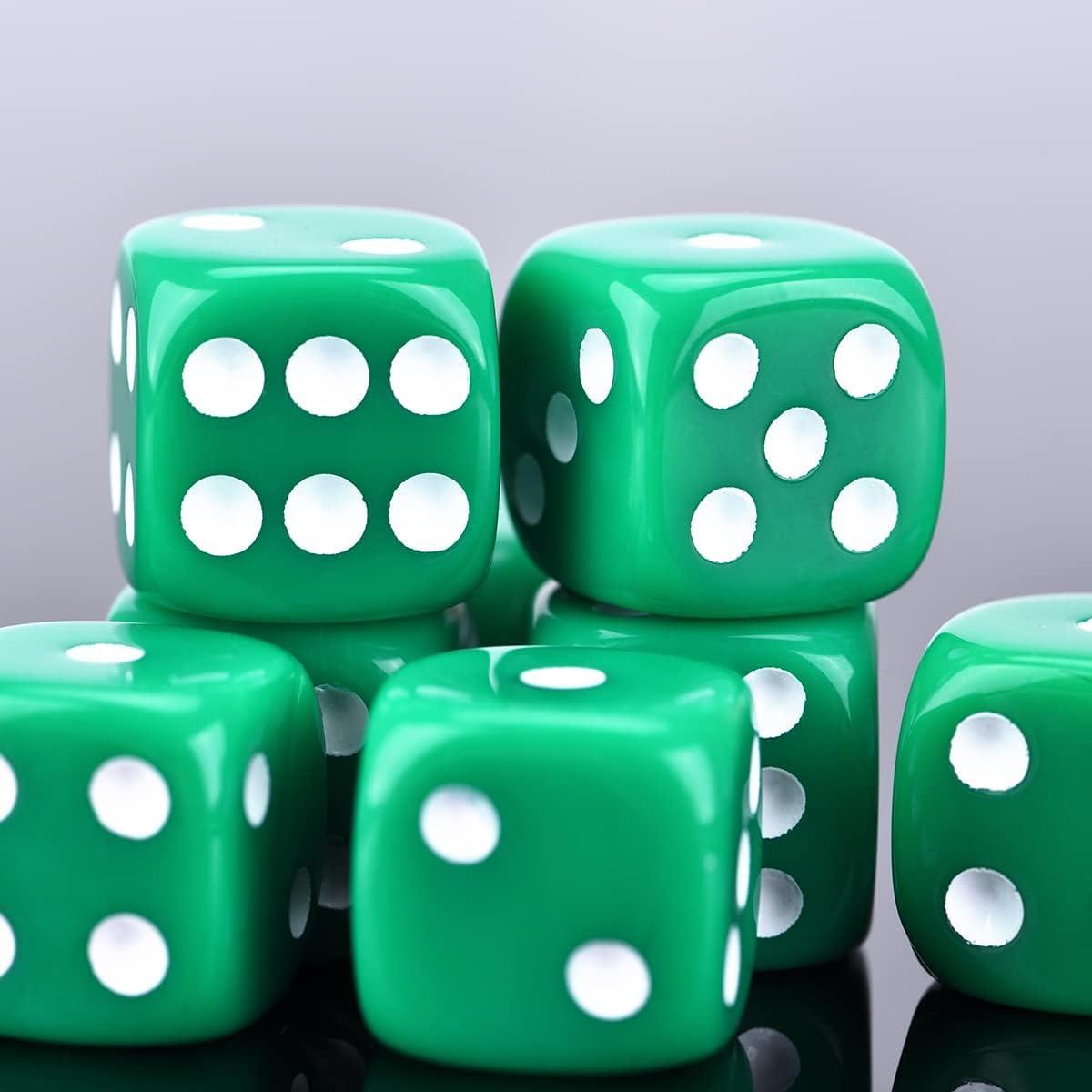 Juego de Dados 30PCS 16mm 6 Colores Bordes Redondeados ELakiss