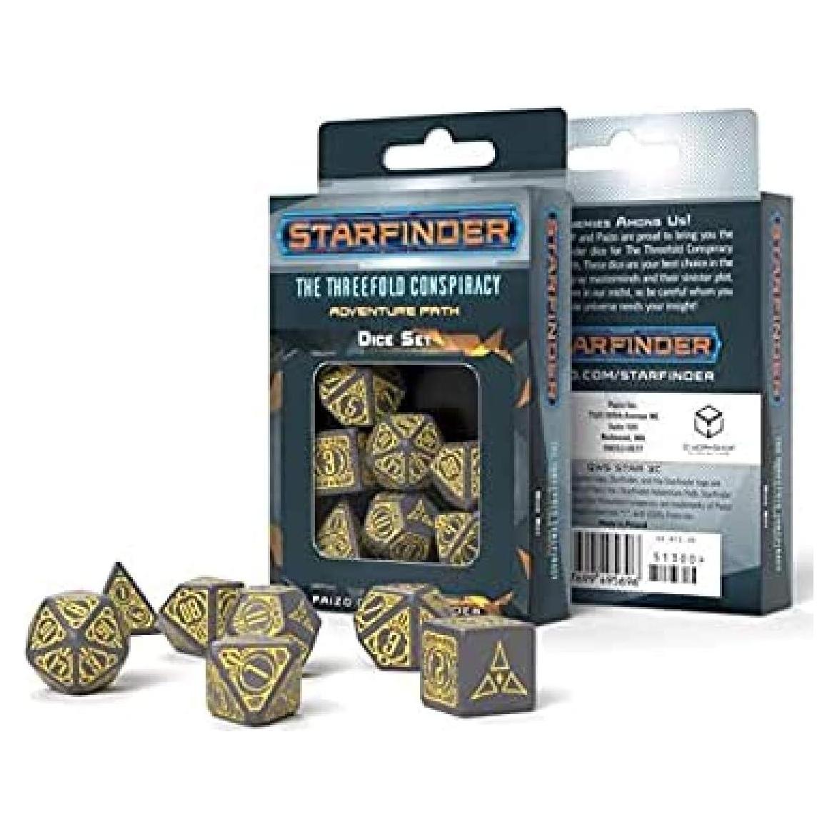 Conjunto de Dados Poliedros Q-Workshop Starfinder Threefold
