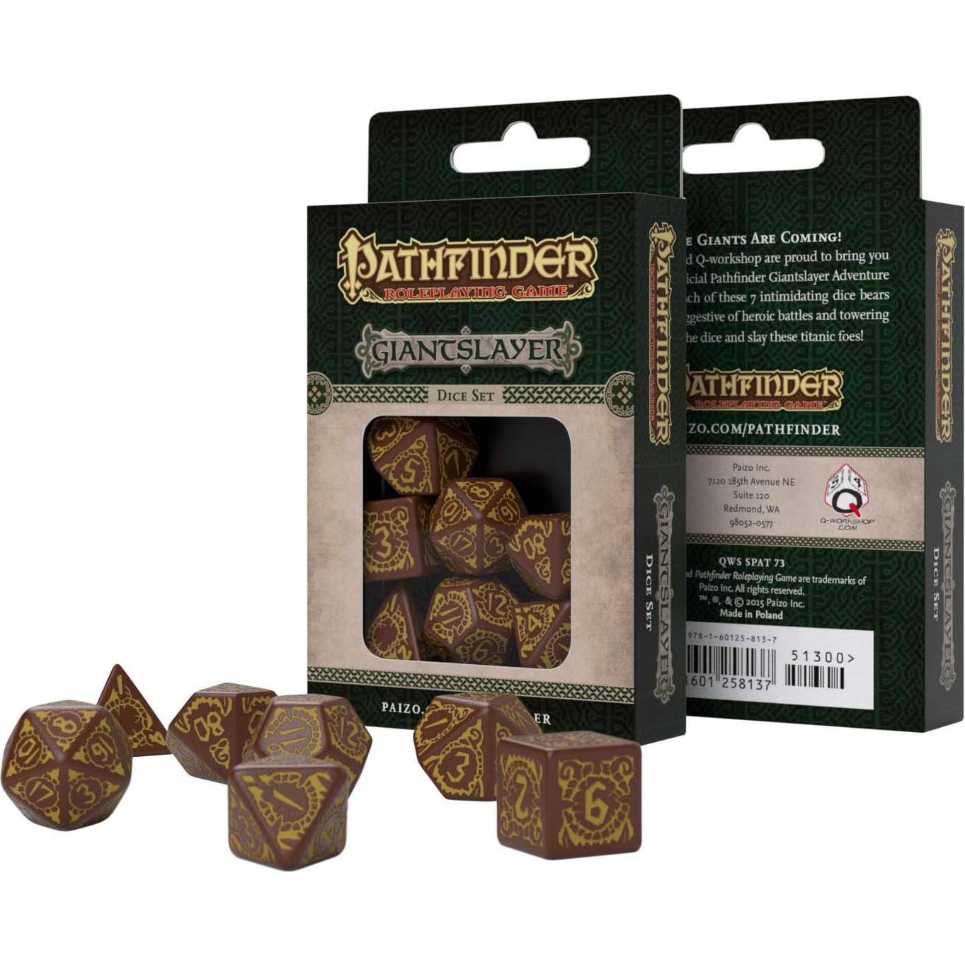 Conjunto de Dados Poliedricos Q WORKSHOP Pathfinder Jade Regent 7 Piezas