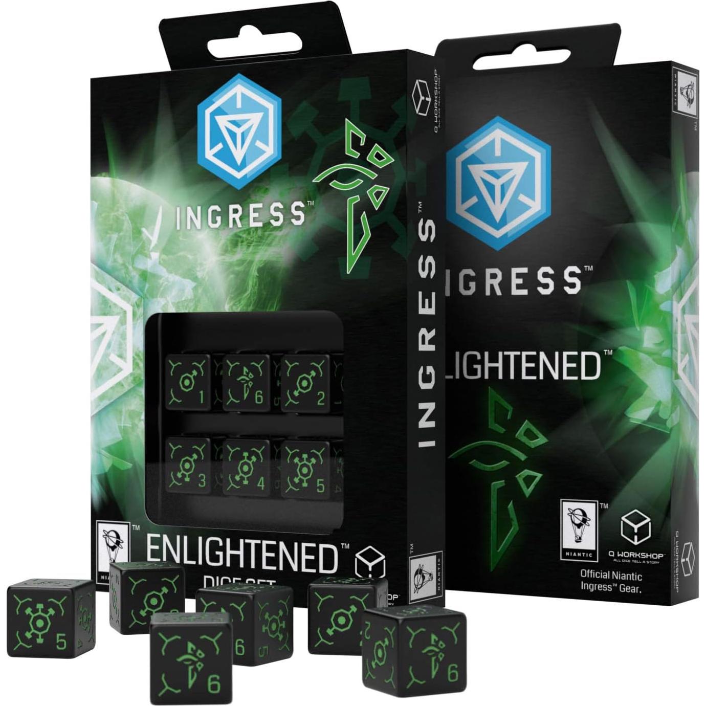 Conjunto de Dados RPG Q WORKSHOP Ingress Enlightened D6