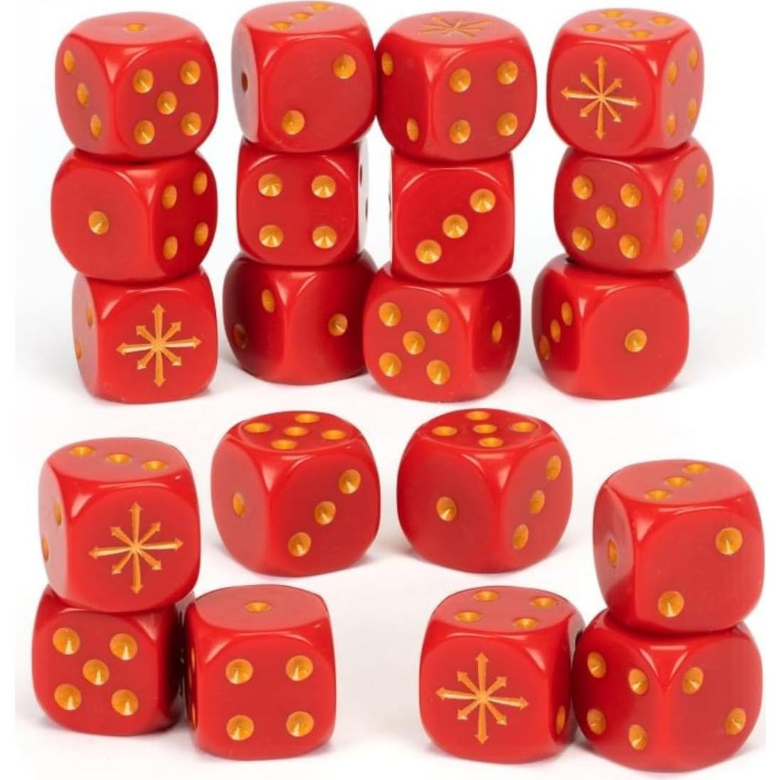 Dados Warhammer Age of Sigmar Caos 20 piezas 16mm