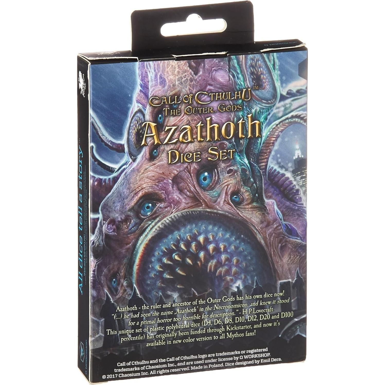 Dados Poliedricos Q WORKSHOP Llamada de Cthulhu 7 Piezas