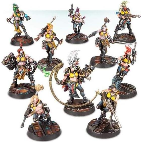 Miniatura Banda Escher Necromunda Games Workshop 10 Piezas