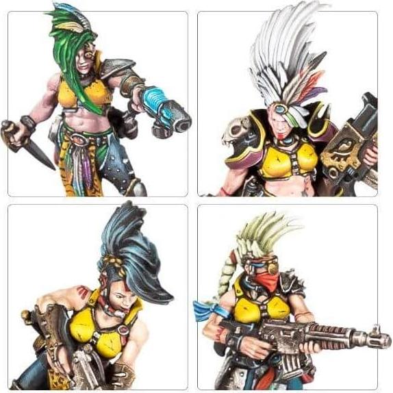 Miniatura Banda Escher Necromunda Games Workshop 10 Piezas