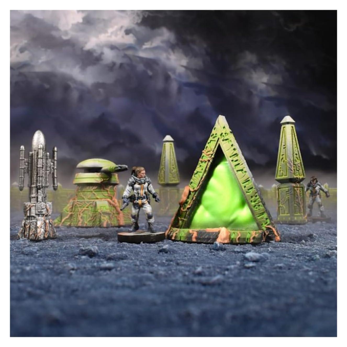 Terrain Crate Mantic Sci-fi Xenos Stronghold 18 Piezas PVC