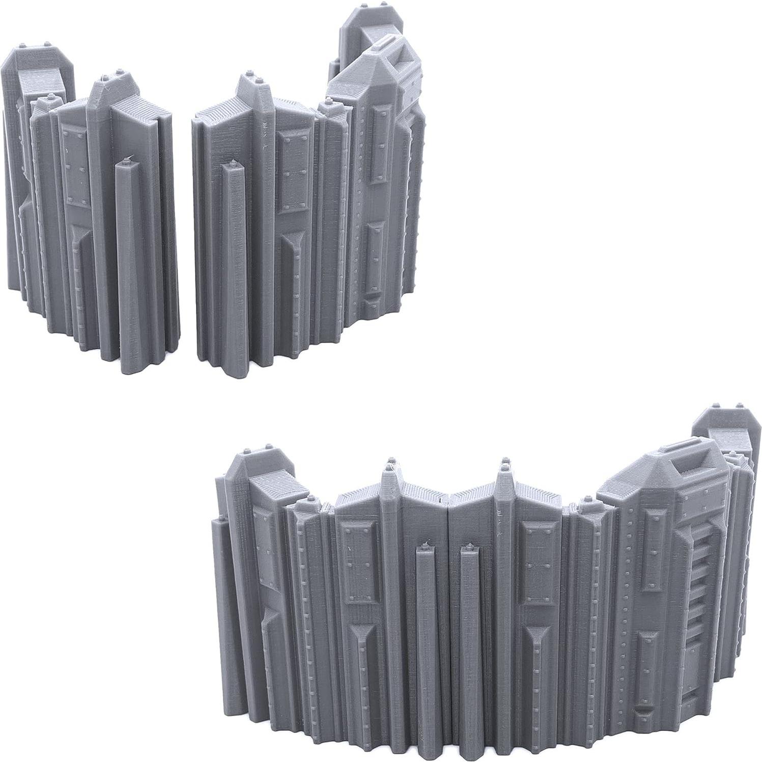 Conjunto de Barricadas Altas EnderToys para Miniaturas 28mm