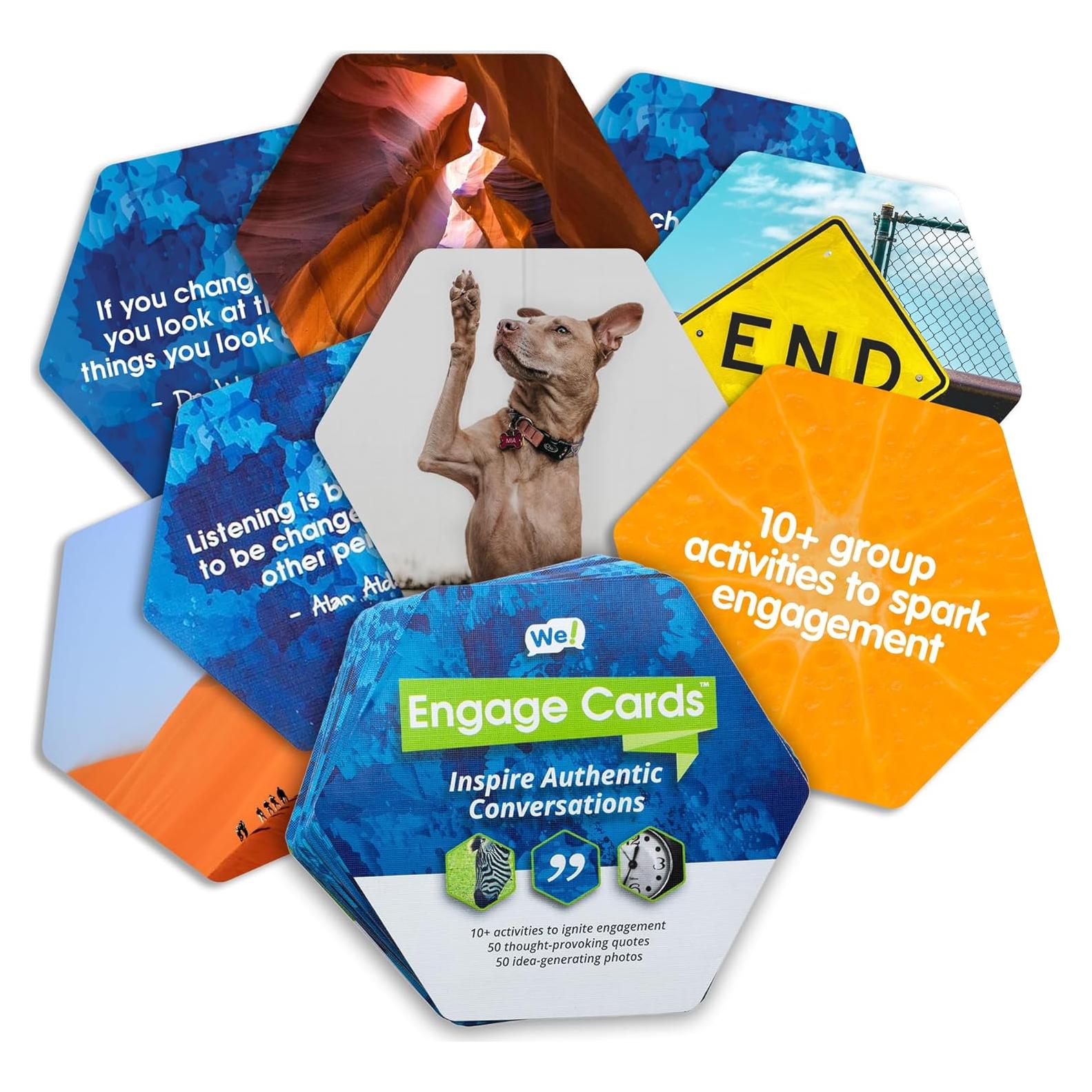 Tarjetas We! Engage - Iniciadores de Conversación para Equipos (56 Tarjetas)