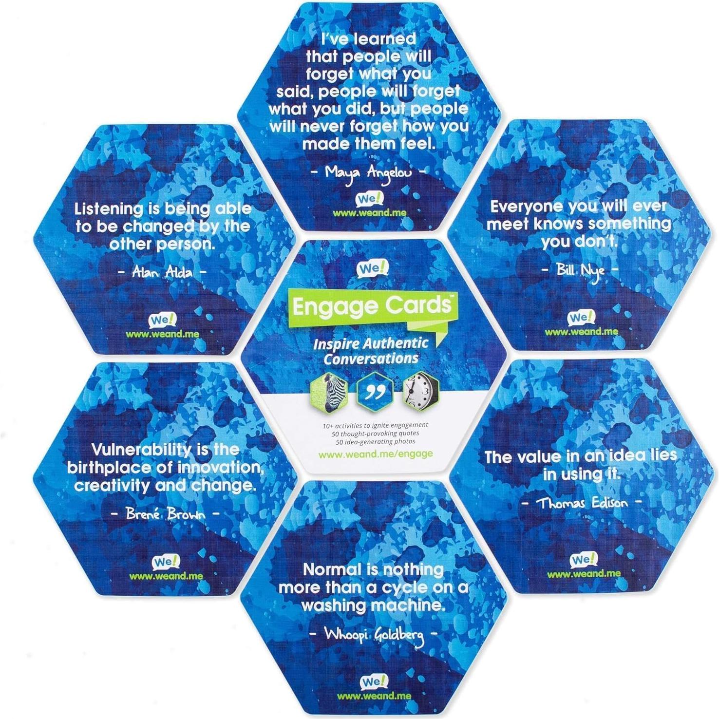 Tarjetas We! Engage - Iniciadores de Conversación para Equipos (56 Tarjetas)