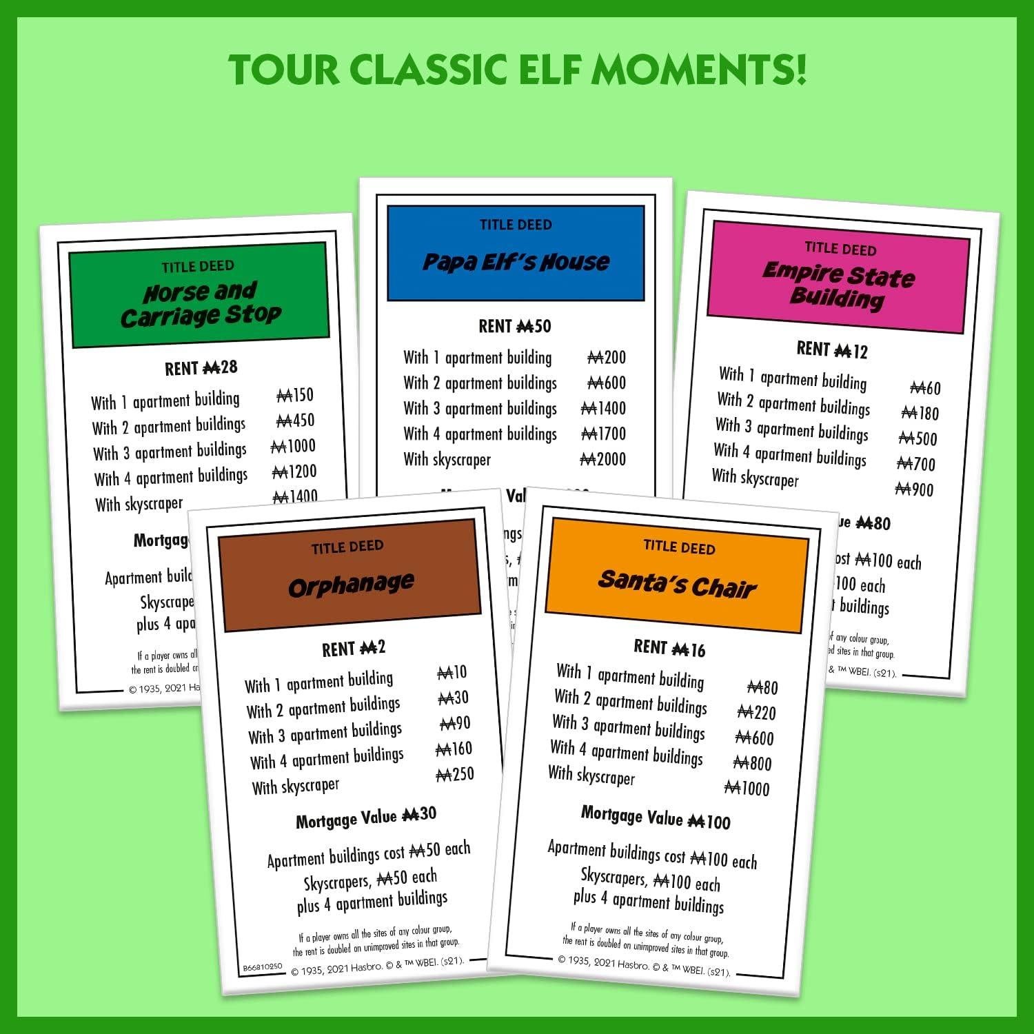 Juego de Mesa Monopoly Elf Winning Moves, 2-6 Jugadores