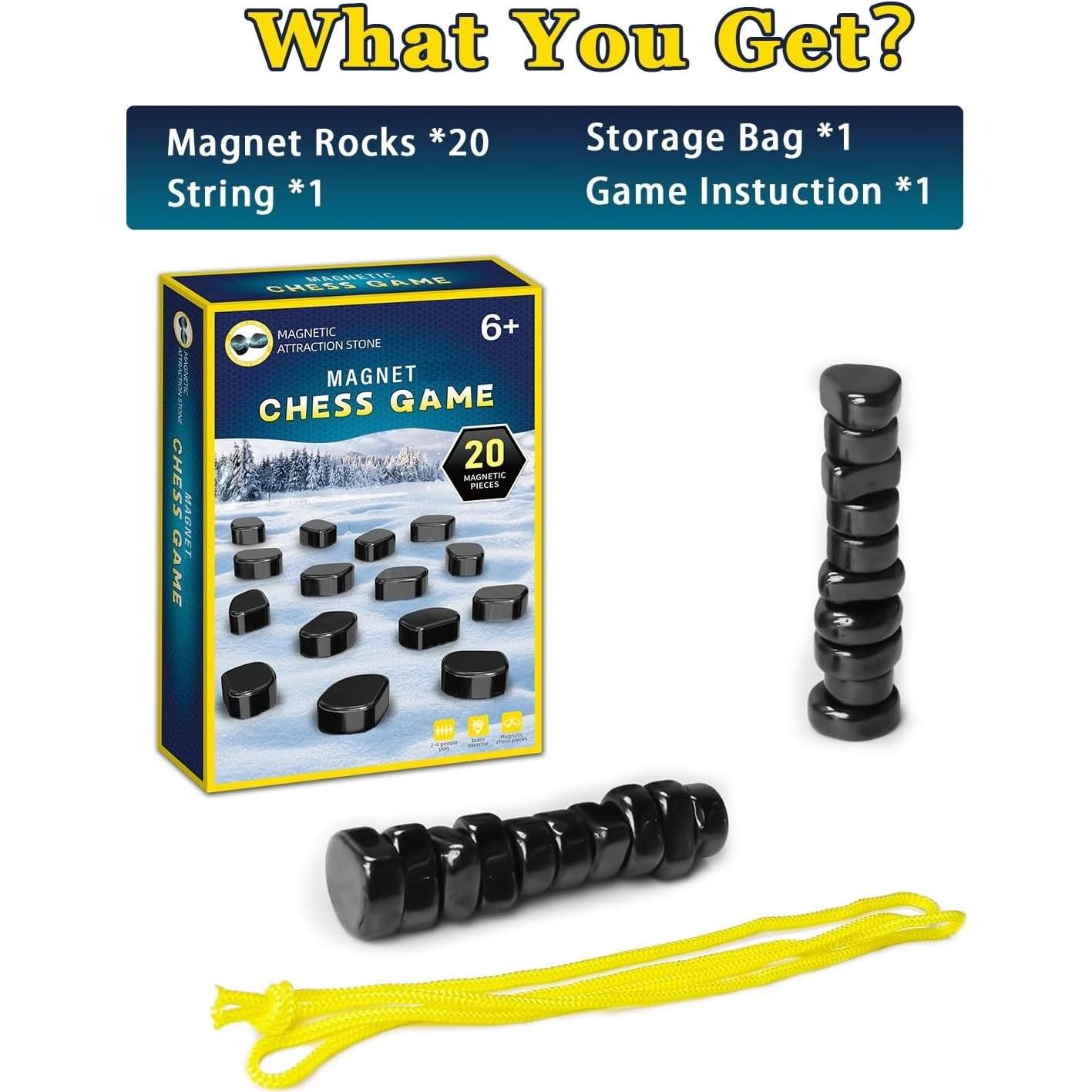 Juego de Ajedrez Magnético Hcusus con Cuerda para 2 Jugadores