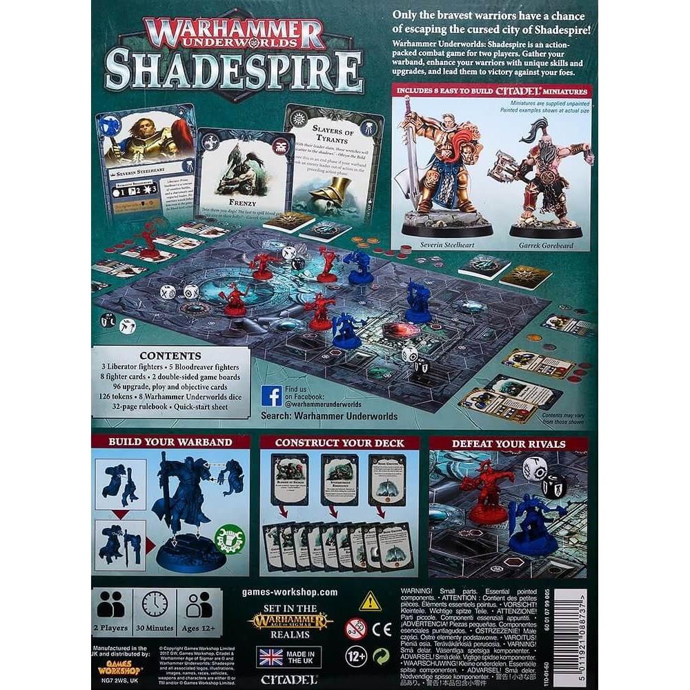 Juego de Combate Warhammer Underworlds: Shadespire - 2 Jugadores