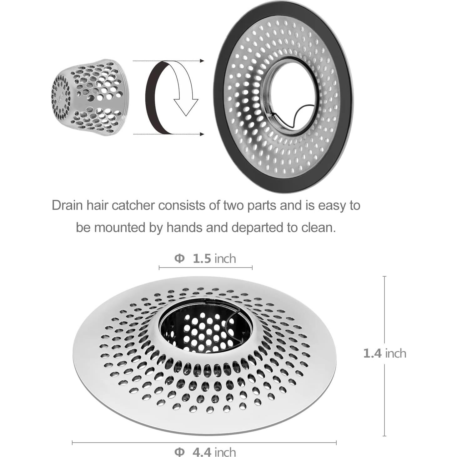 Capturador de Cabello para Drenaje LEKEYE Acero Inoxidable