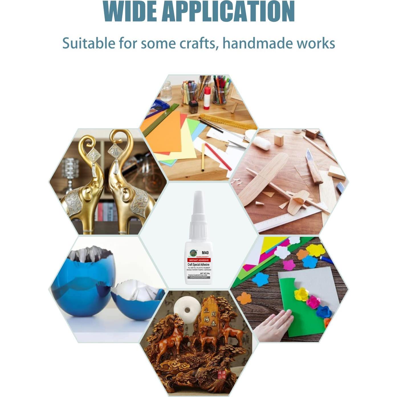 Super Glue Btbtuu para Manualidades 40g - Adhesivo Rápido y Fuerte