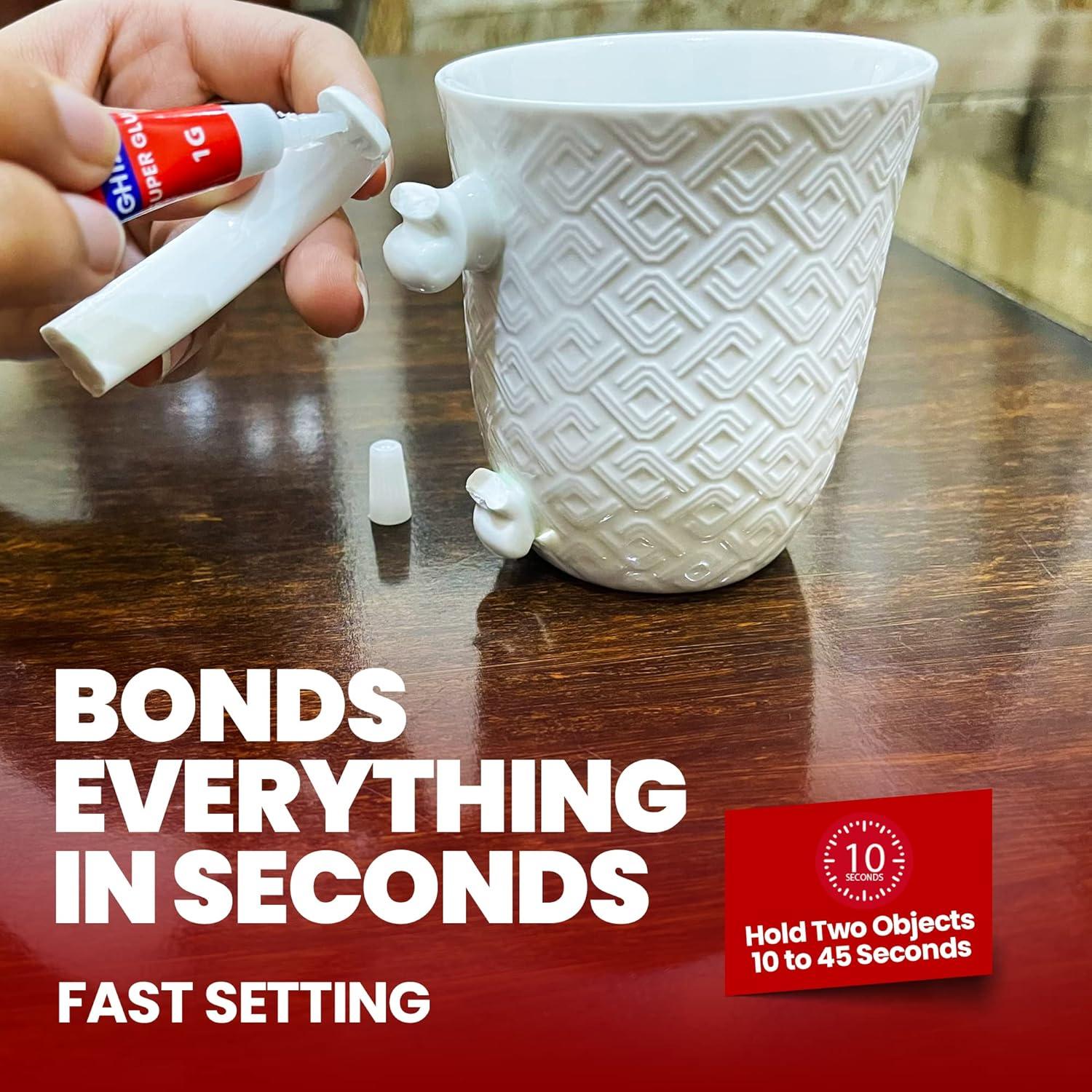 Super Pegamento Multiusos GH 1200 - 12 g, Cianoacrilato Rápido