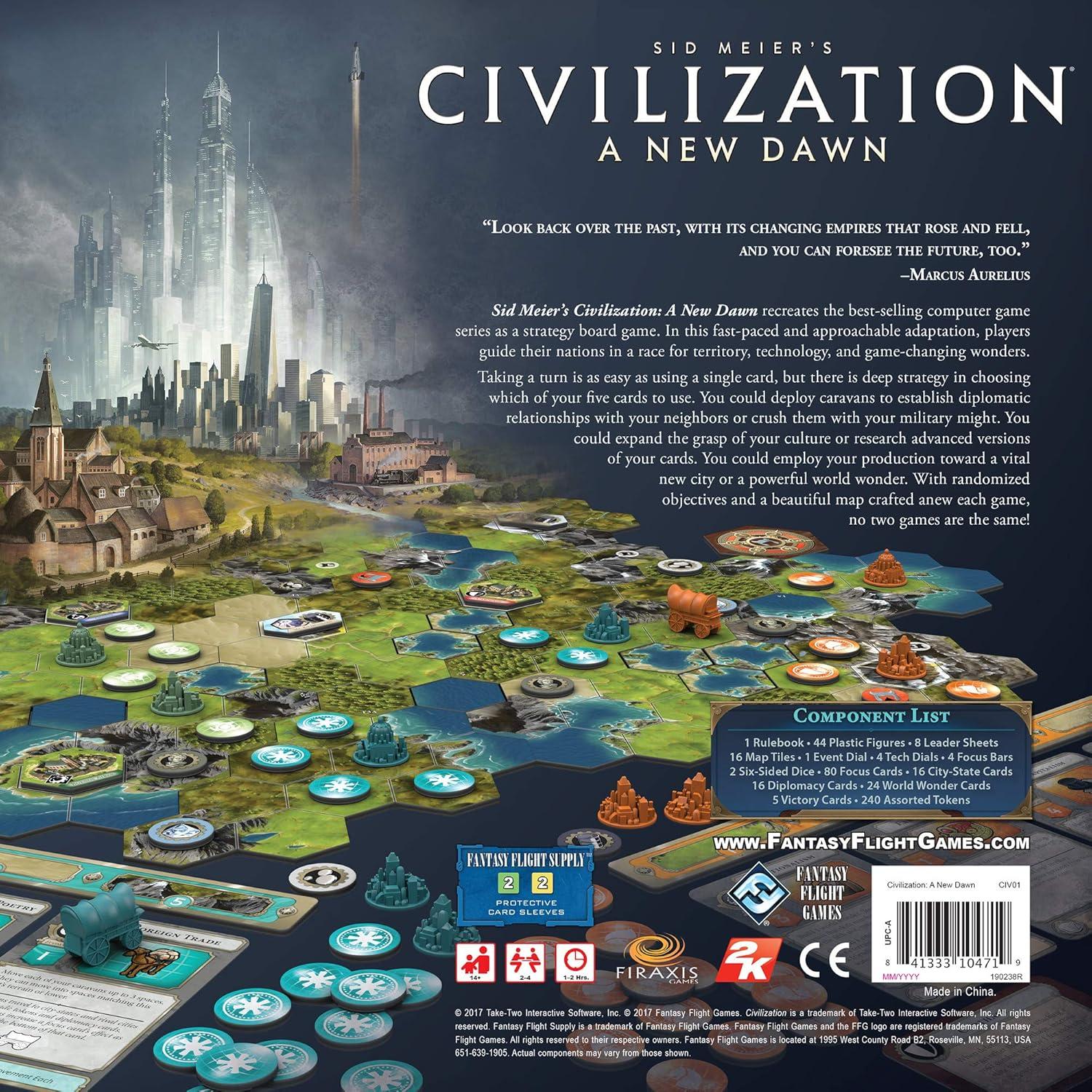 Juego de Mesa Civilization - Estrategia Táctica 2-4 Jugadores