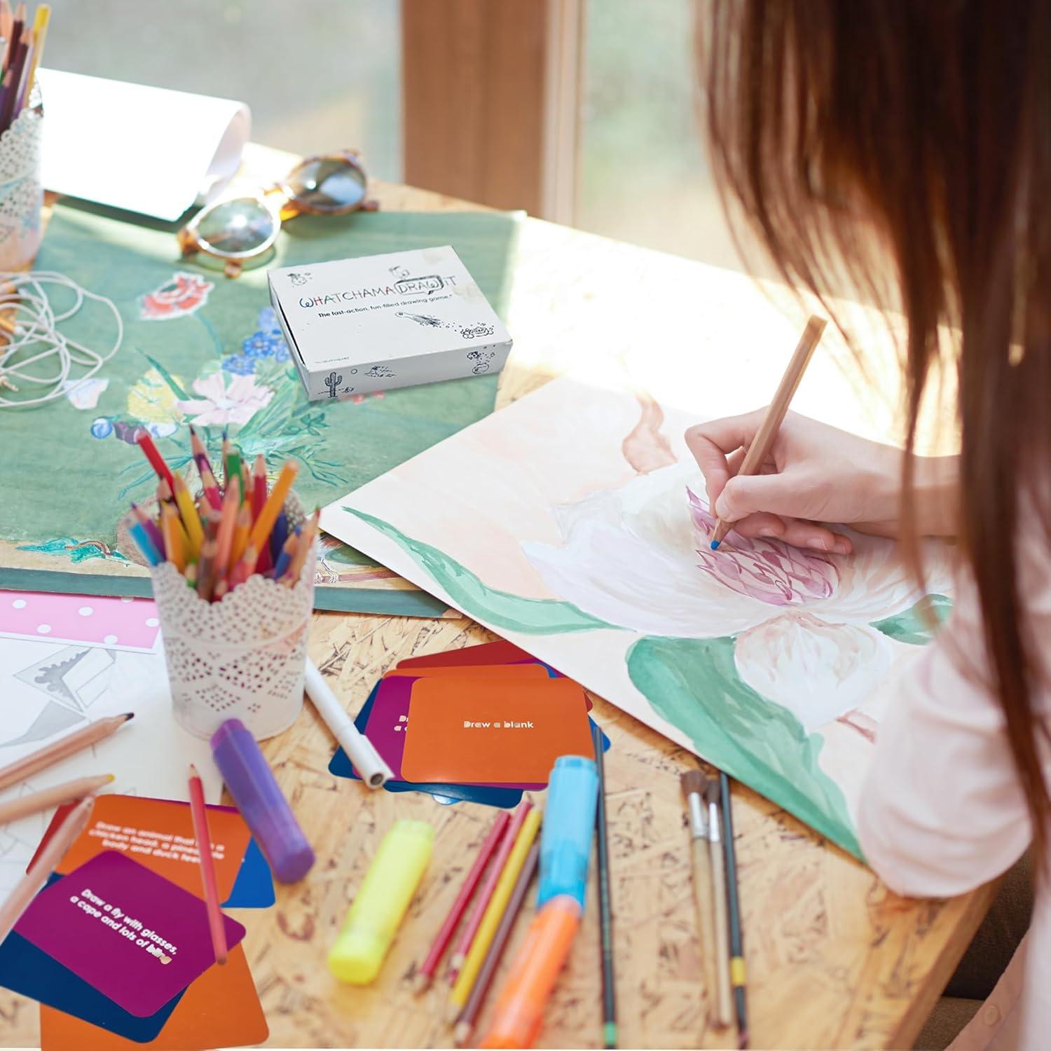 Juego de Dibujo Rápido WhatchamaDrawit Imagineering - Familiar