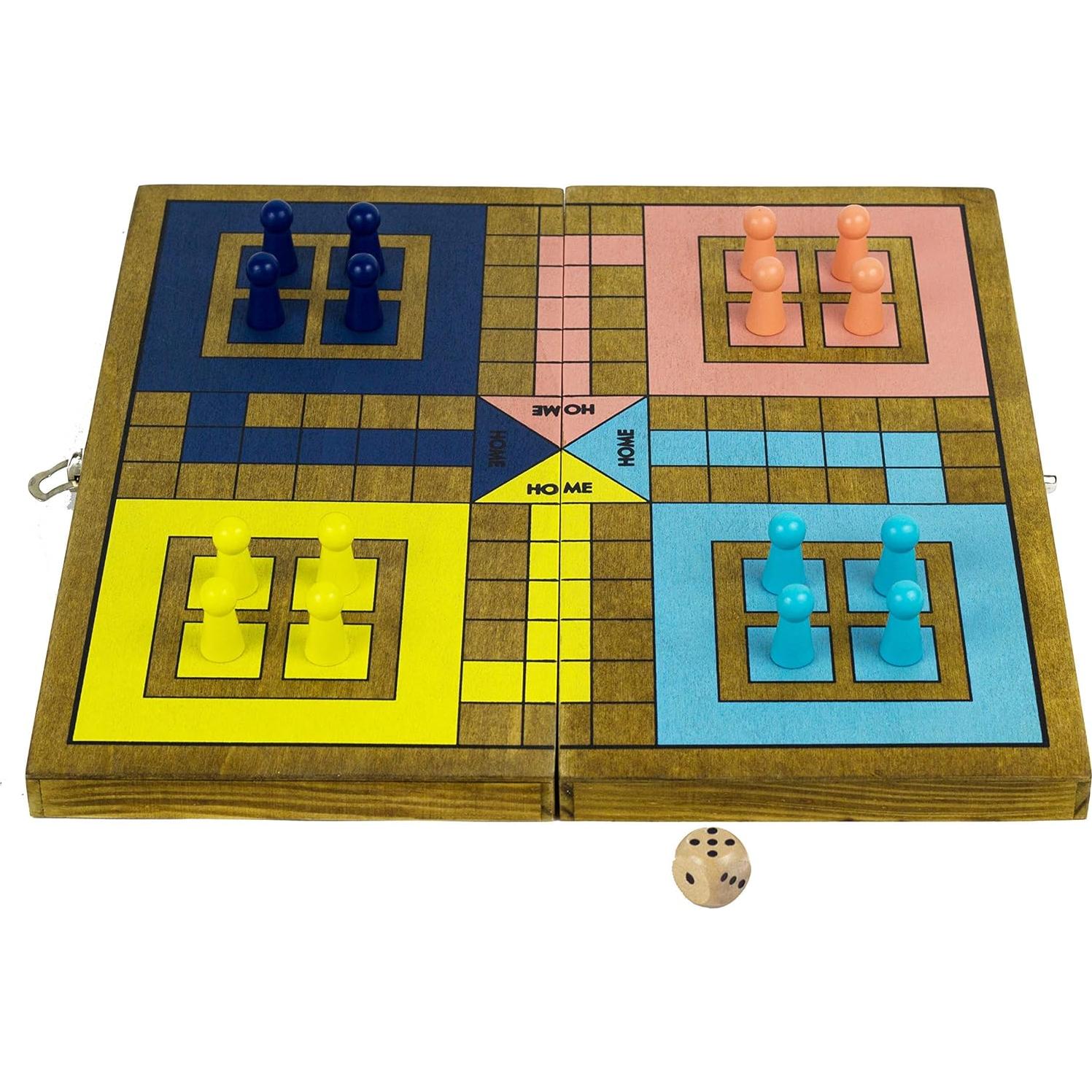 Juego de Mesa Pachisi de Madera - Professor Puzzle - 2 a 4 Jugadores