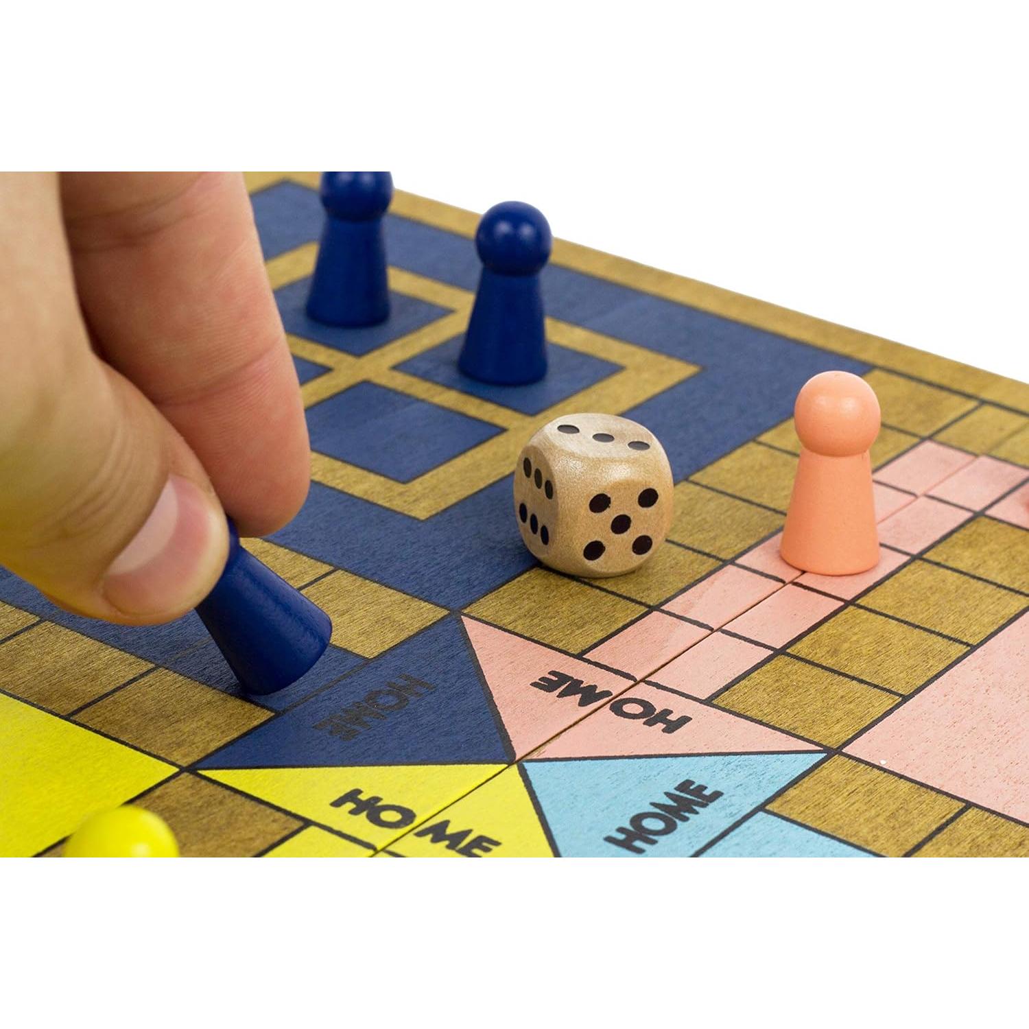 Juego de Mesa Pachisi de Madera - Professor Puzzle - 2 a 4 Jugadores