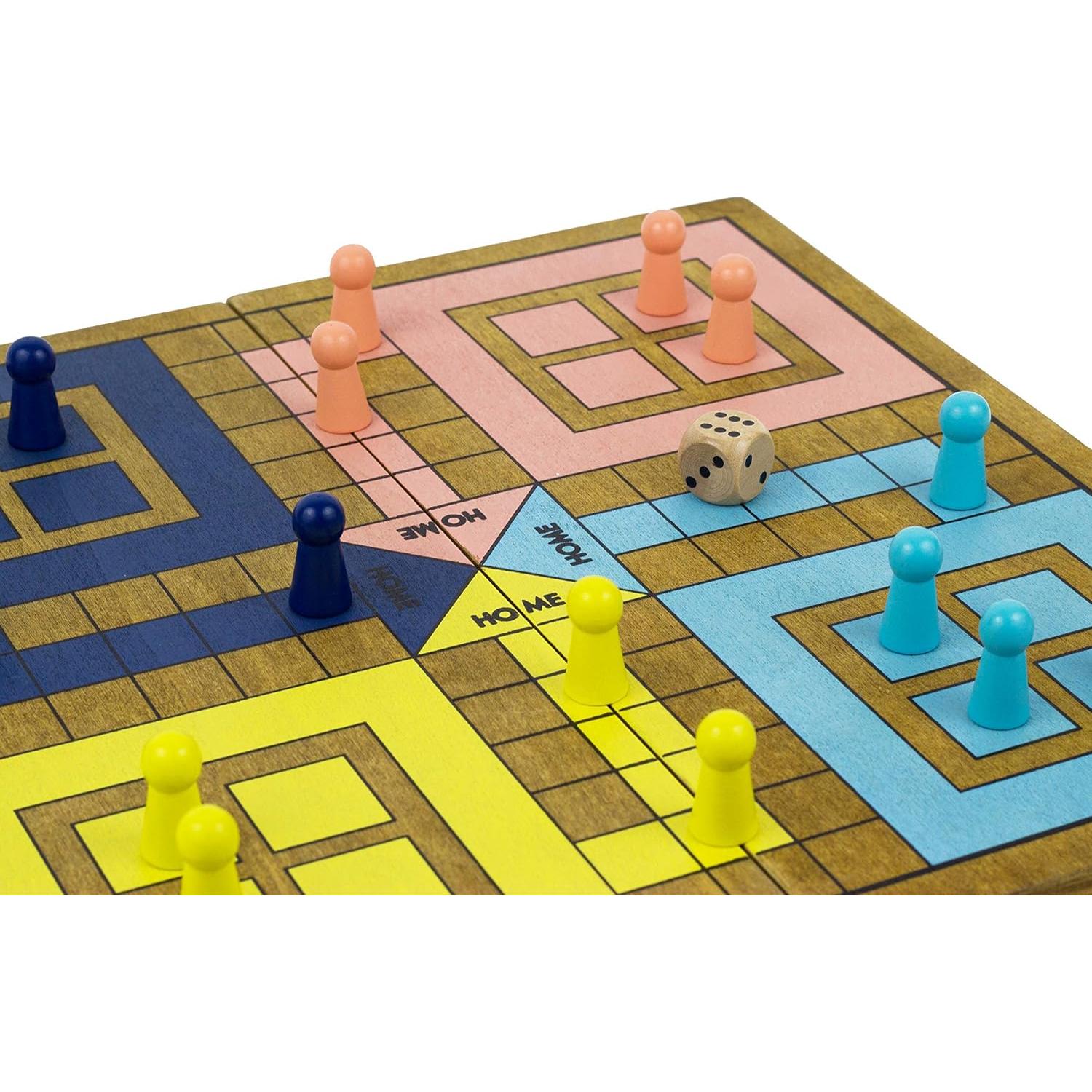 Juego de Mesa Pachisi de Madera - Professor Puzzle - 2 a 4 Jugadores