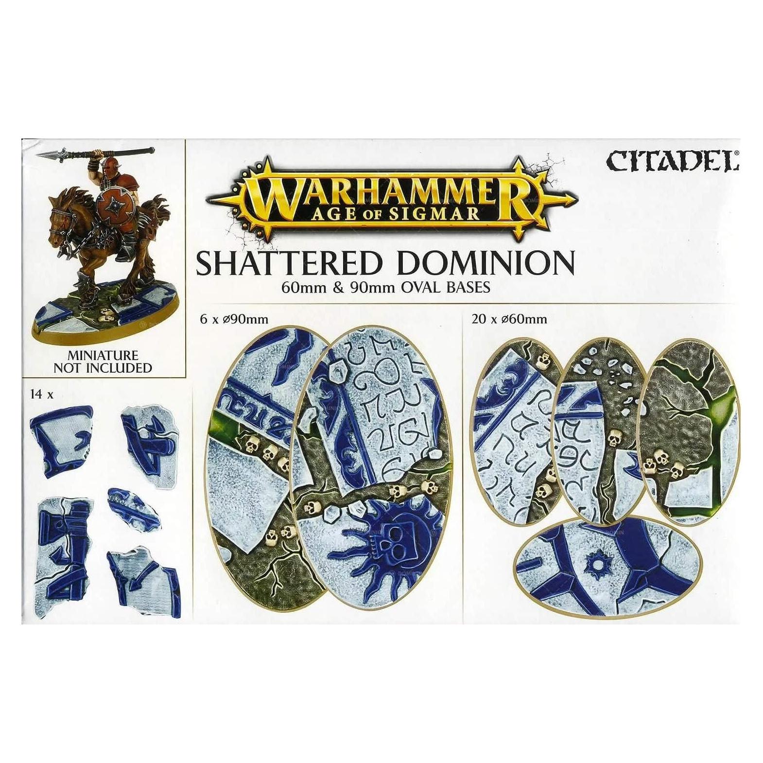 Bases Ovaladas Games Workshop 60mm y 90mm para Warhammer