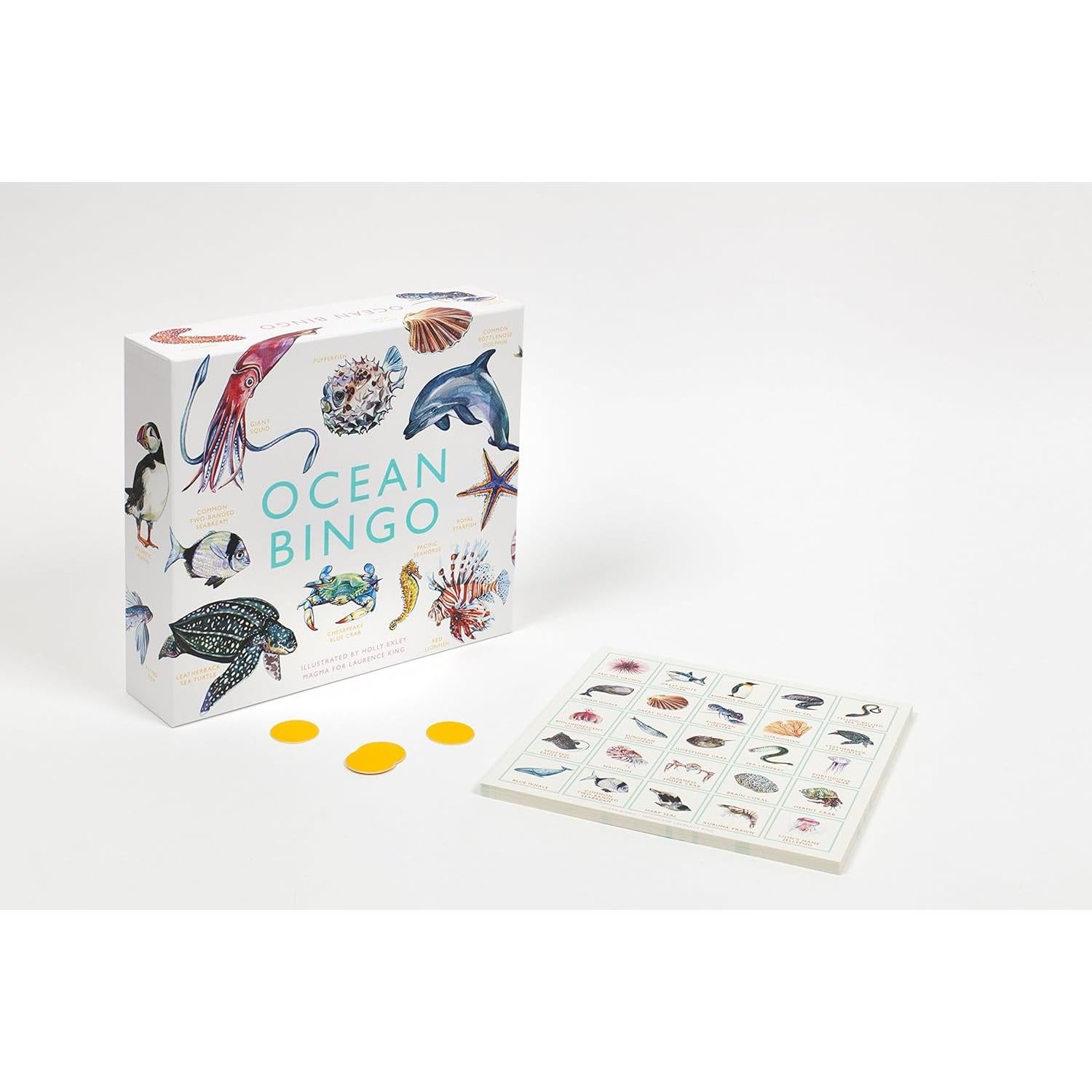 Bingo Oceánico Laurence King - Juego Familiar Educativo