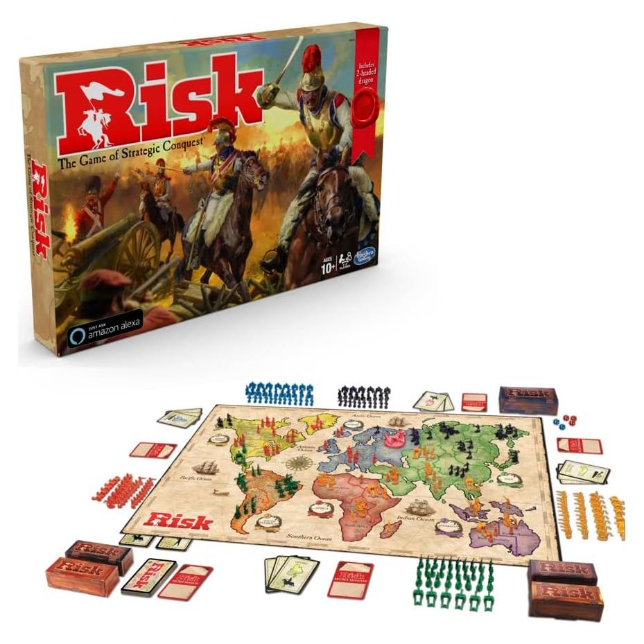 Juego de Mesa Riesgo Hasbro Gaming con Dragón y Alexa