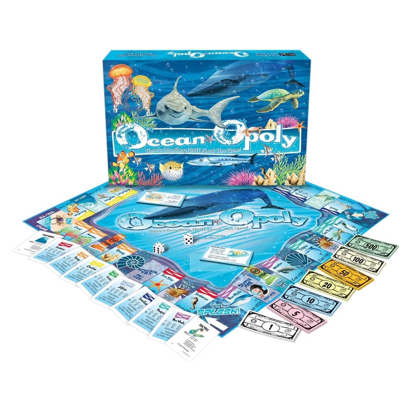 Juego de Mesa Ocean-Opoly Tarde para el Cielo - 2-6 Jugadores