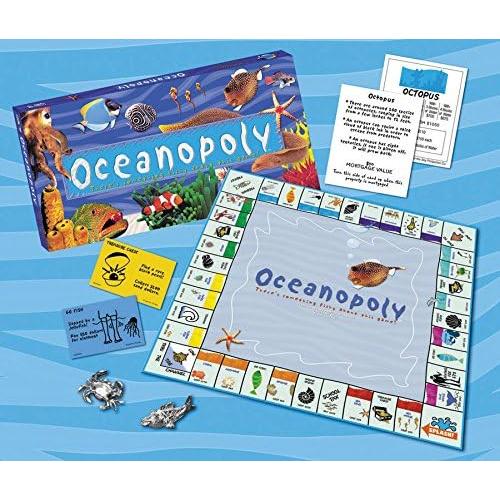 Juego de Mesa Ocean-Opoly Tarde para el Cielo - 2-6 Jugadores