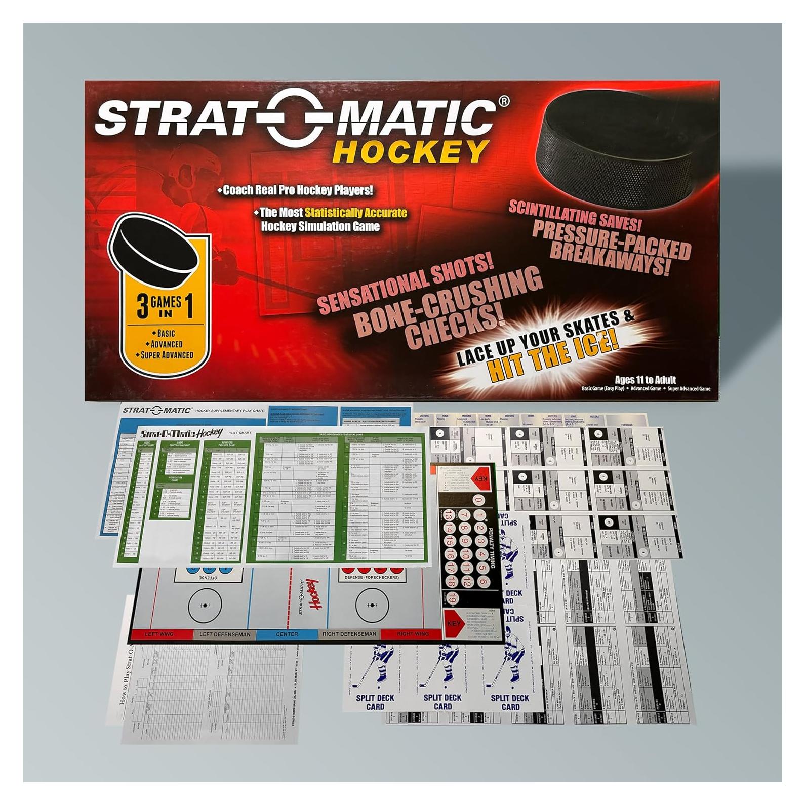 Juego de Hockey 2024 Strat-O-Matic con 32 Equipos