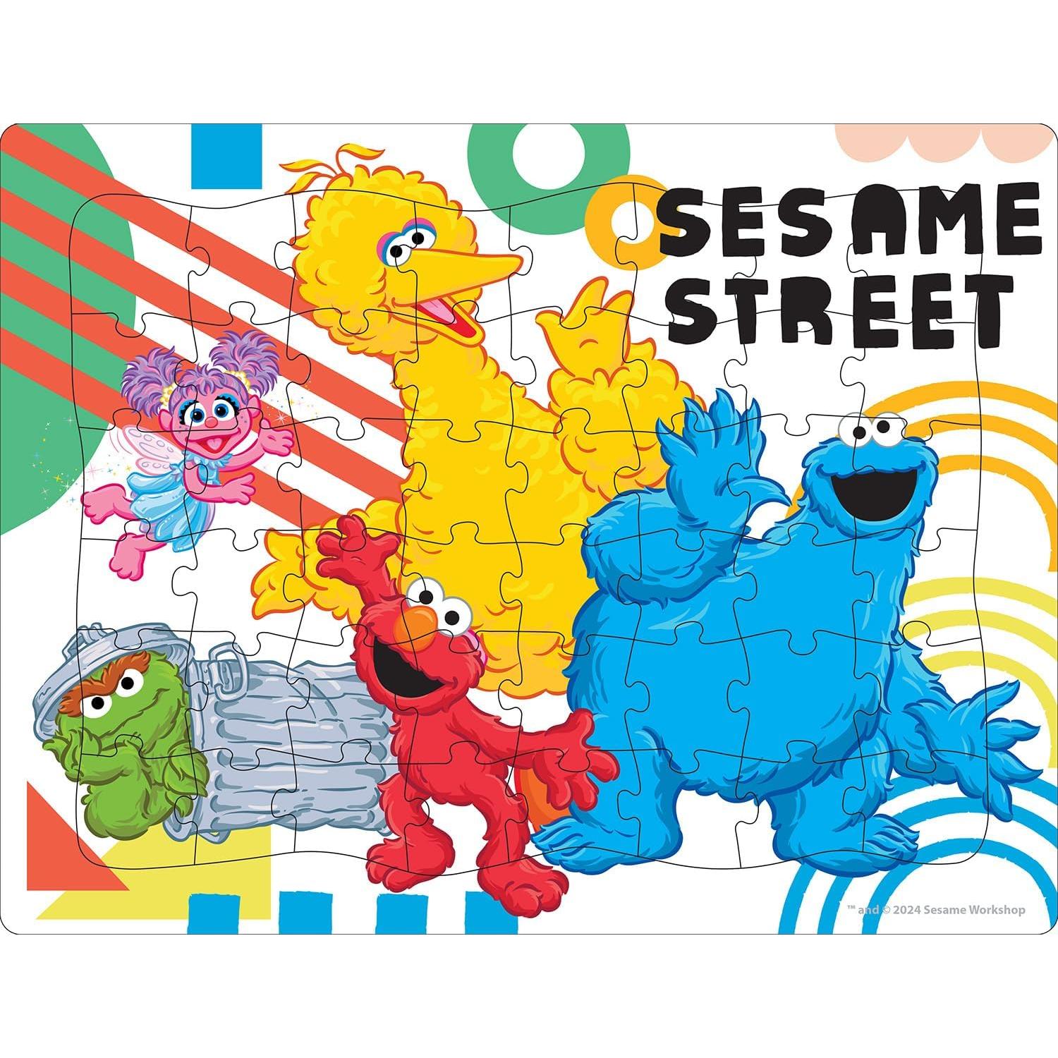 Rompecabezas de Bandeja Buffalo Games Sesame Street 4 en 1