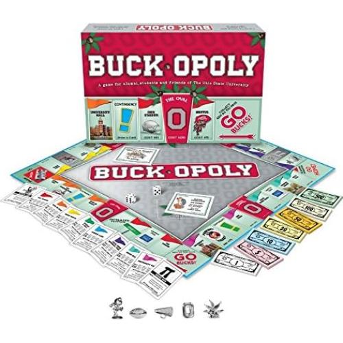 Juego de Mesa Buckpoly Ohio State - Monopoly Temático 39x27cm