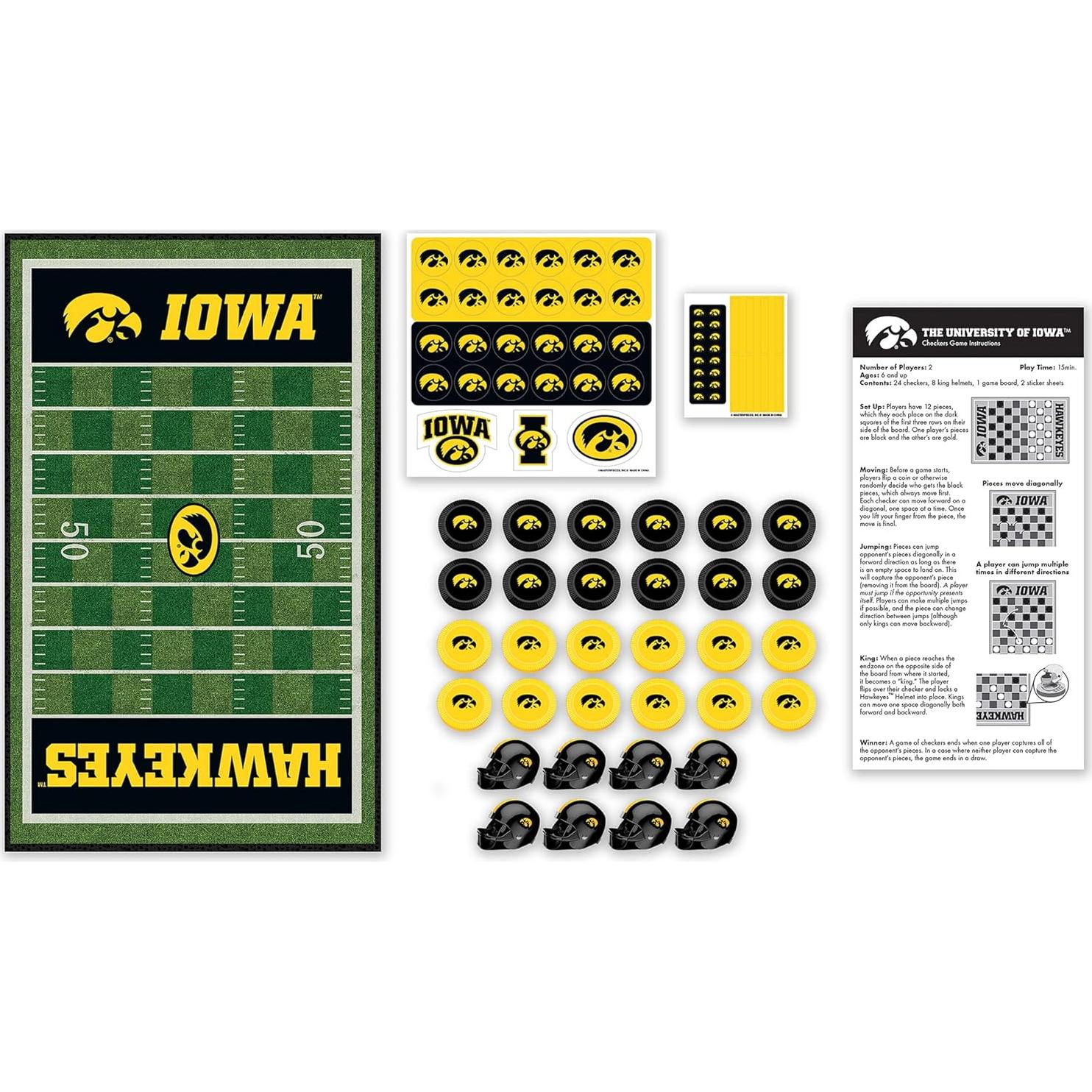 Juego de Damas MasterPieces Iowa Hawkeyes 33x53 cm