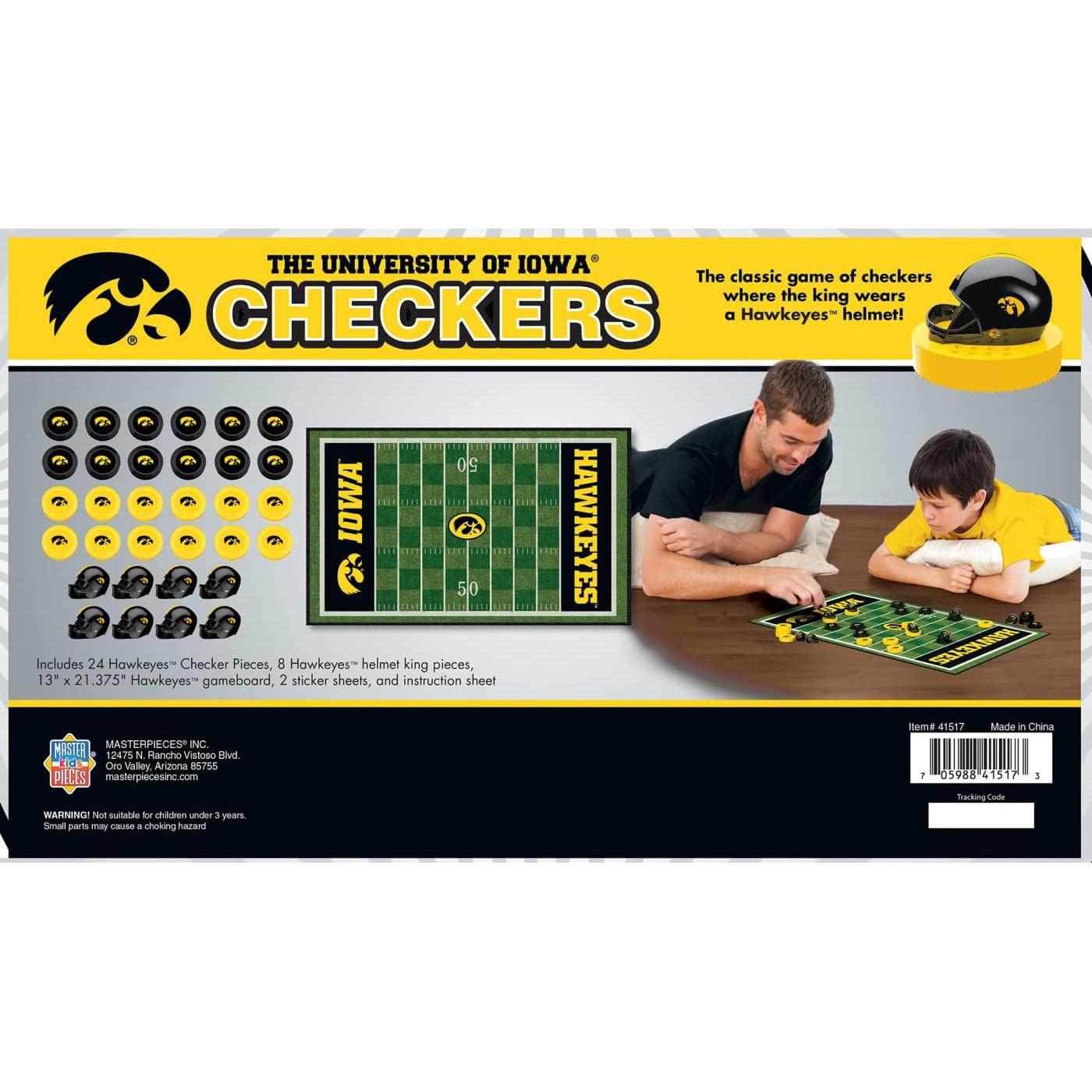 Juego de Damas MasterPieces Iowa Hawkeyes 33x53 cm
