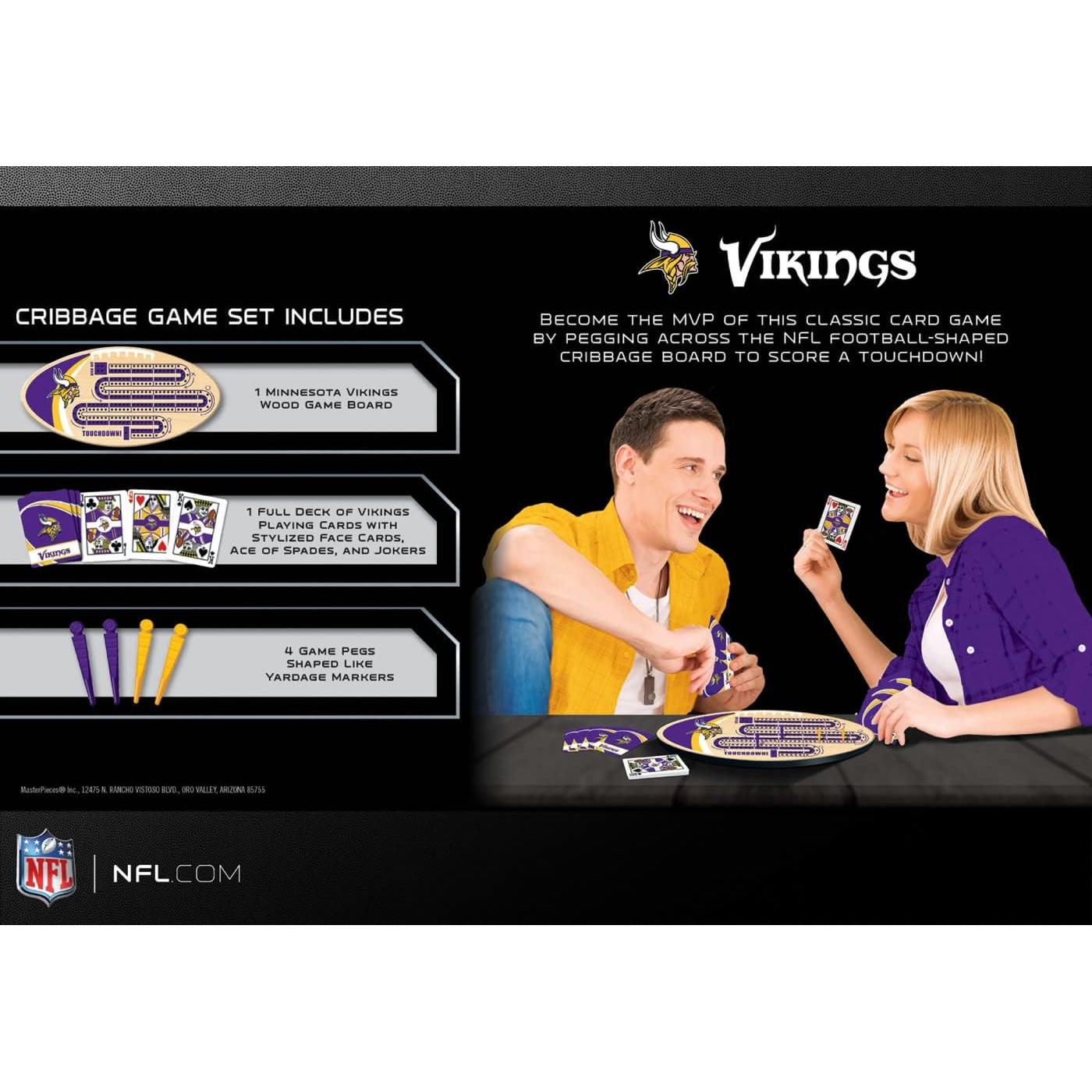 Juego de Mesa Cribbage NFL Masterpieces - Minnesota Vikings