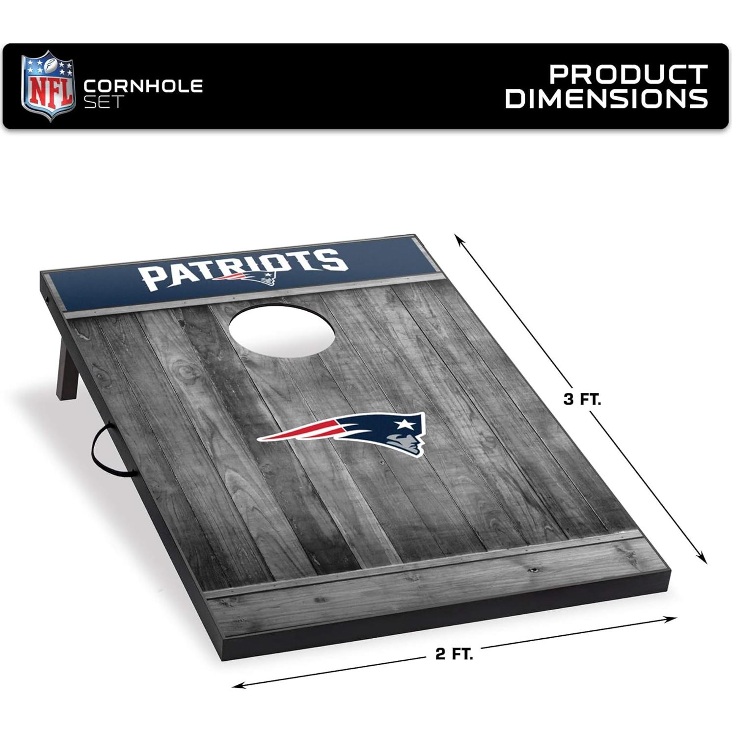 Conjunto Cornhole Wild Sports NFL New England Patriots 2x3m